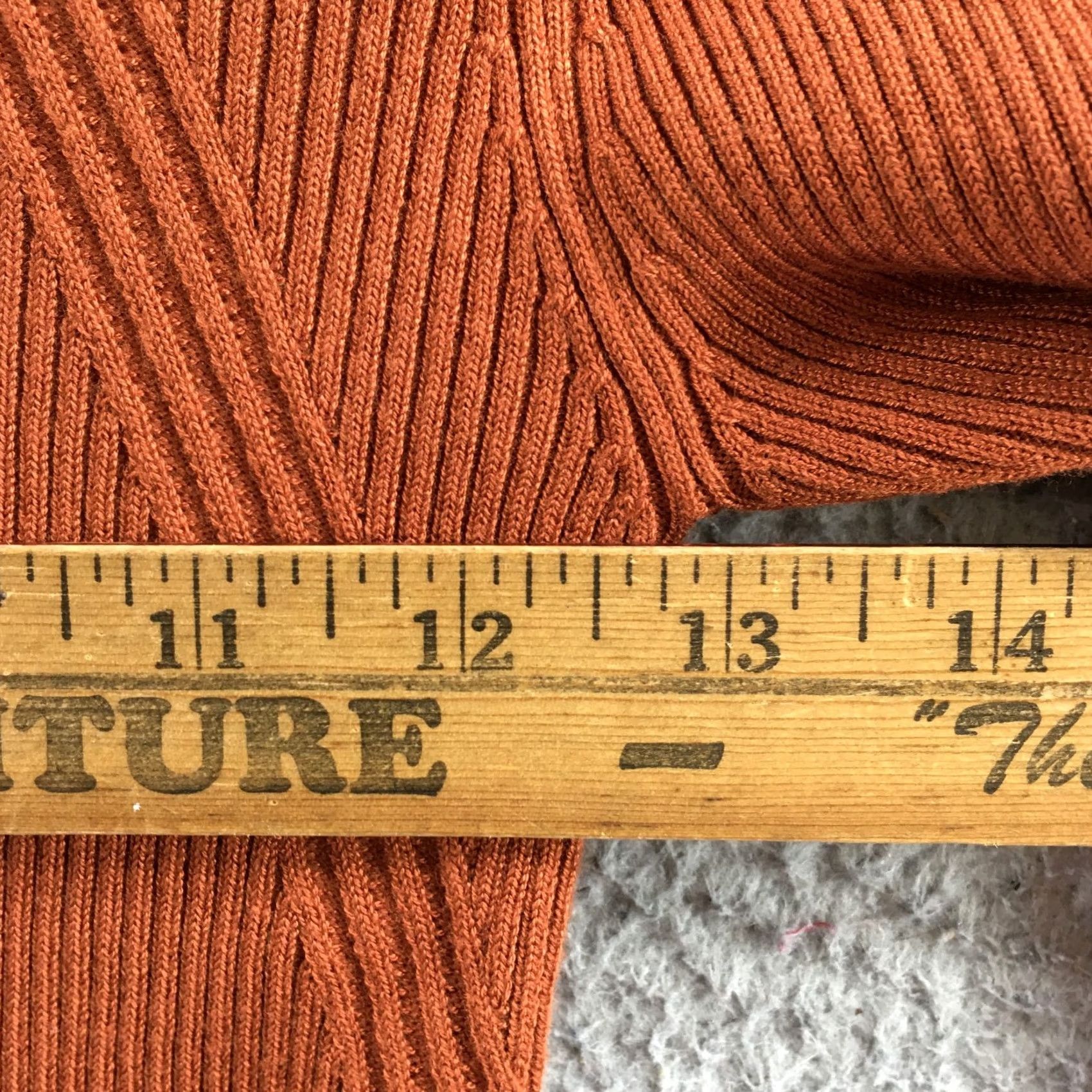 Nine West Nine West Sweater Womens MD Rust Solid Brown Crewneck Knit Long Sleeve Pullover Size M / US 6-8 / IT 42-44 - 5 Thumbnail