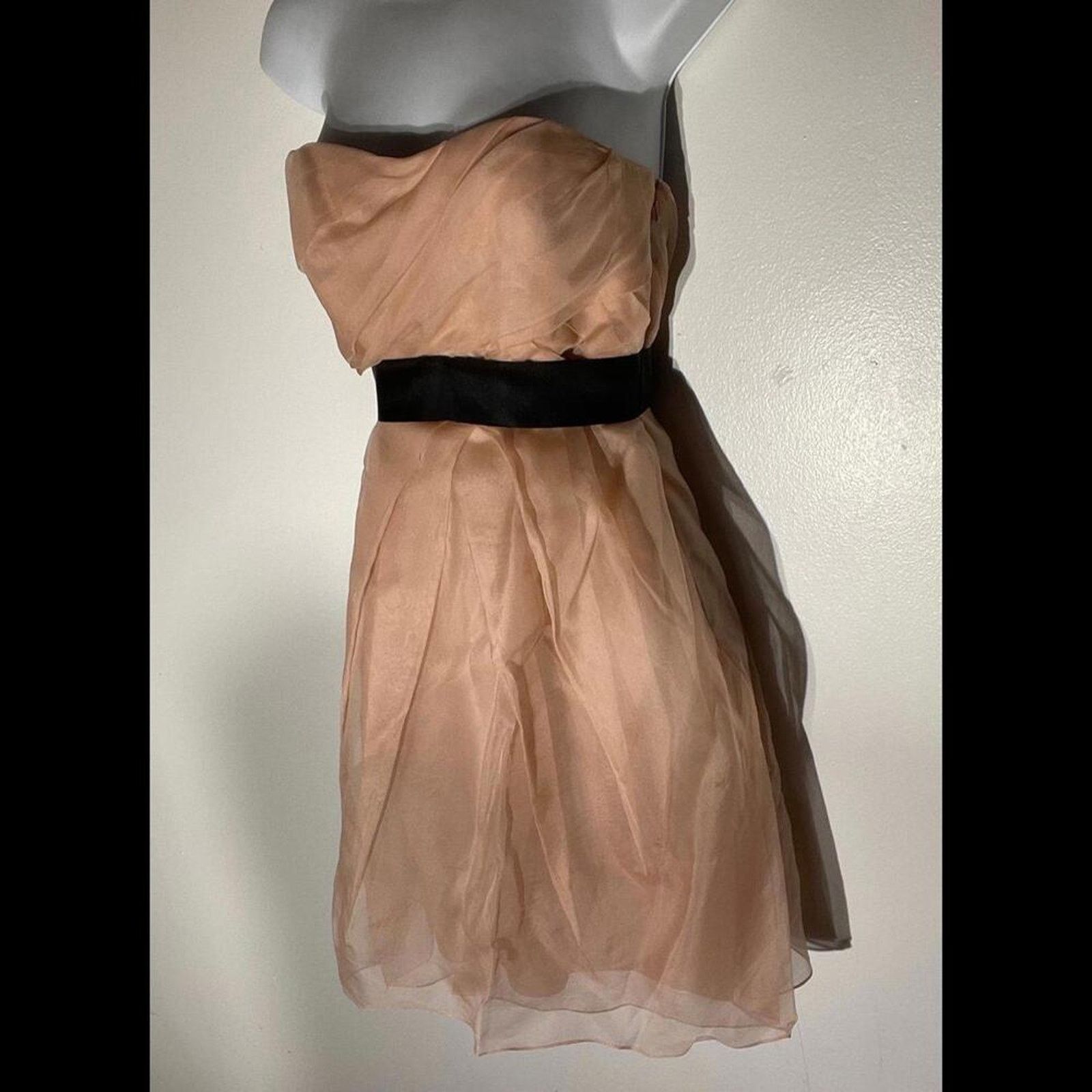 Vera Wang Vera Wang strapless dress gown in pink satin Size S / US 4 / IT 40 - 3 Thumbnail