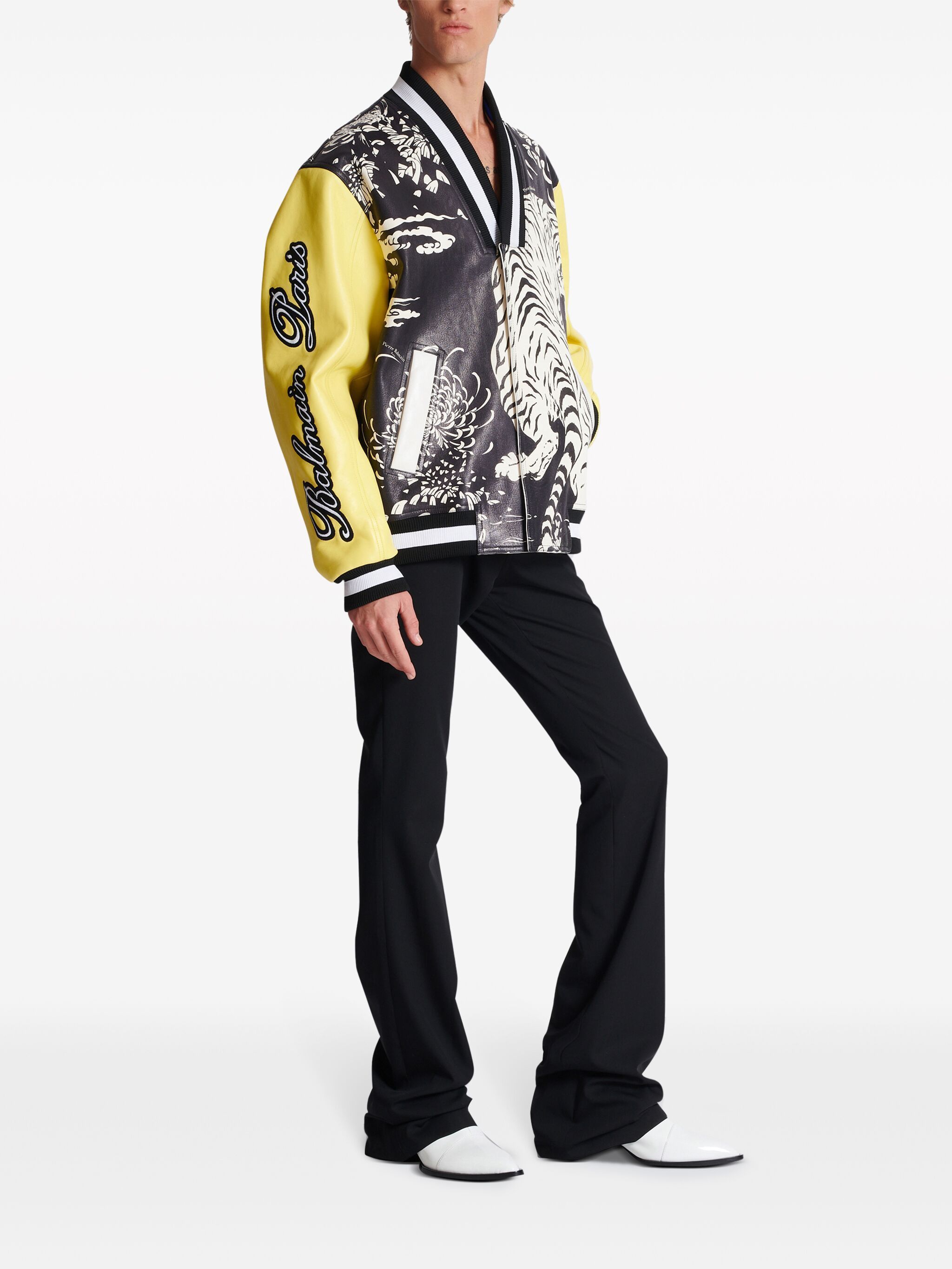 Balmain o1s1wg110125 Leather Jacket in Multicolor Size US M / EU 48-50 / 2 - 3 Thumbnail