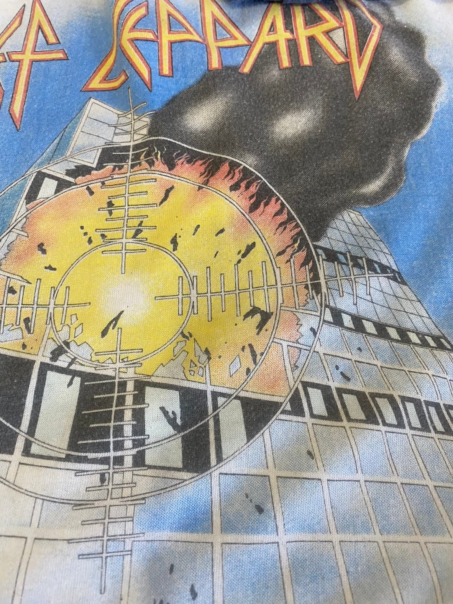 Band Tees vintage def leppard raglan 80s Size US L / EU 52-54 / 3 - 4 Thumbnail