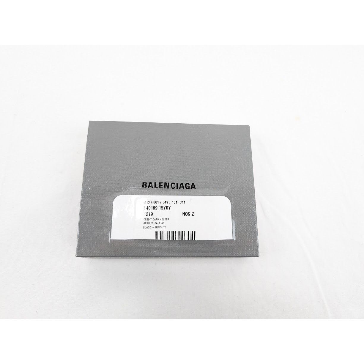 Balenciaga o1rshd1 Size: OS / Credit Card Holder in Black/Graphite Size ONE SIZE - 10 Thumbnail