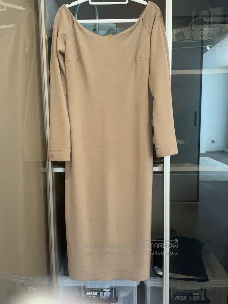 Fendi Fendi One Shoulder Camel Classic Bodycon Dress Size S / US 4 / IT 40 - 3 Thumbnail