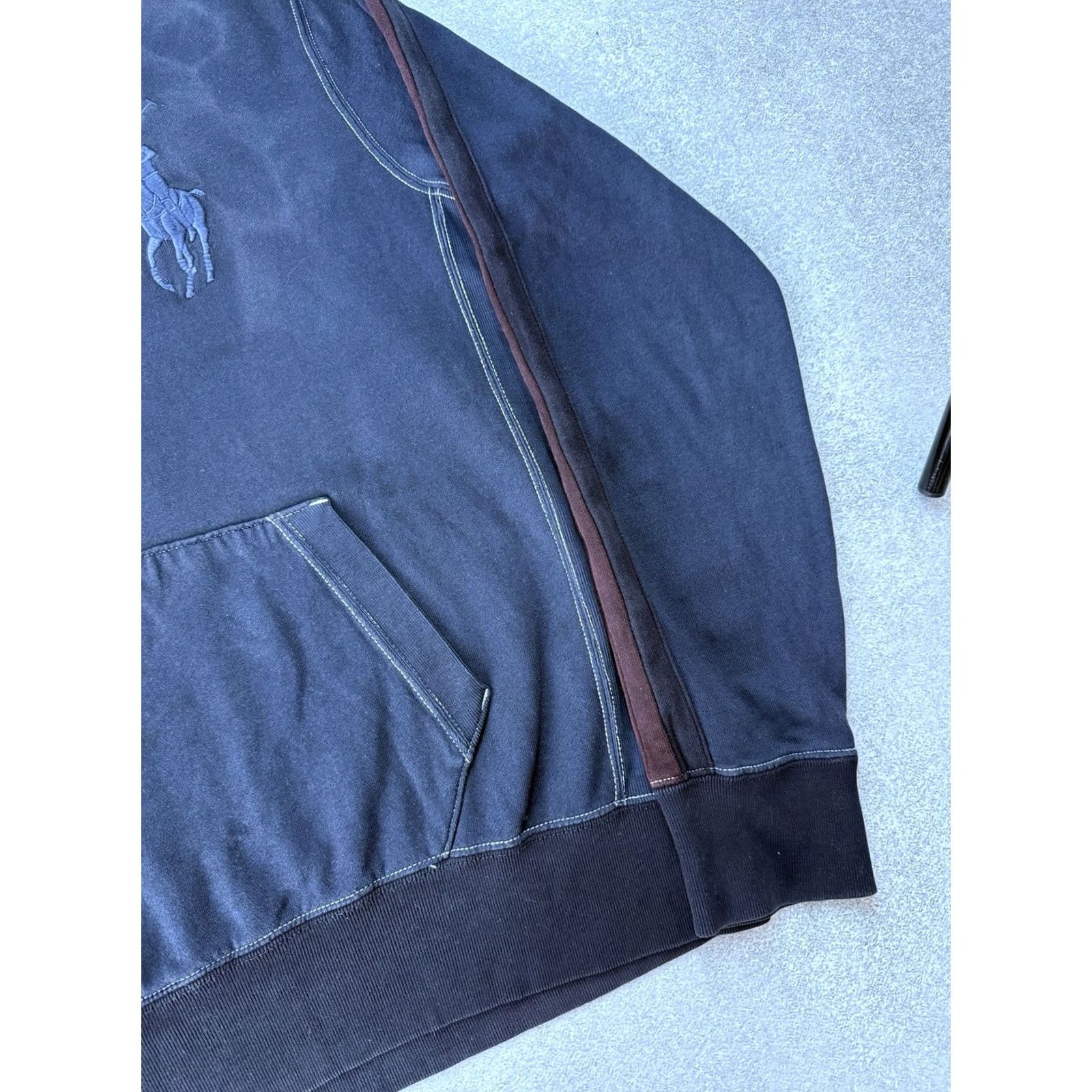 Polo Ralph Lauren VINTAGE Polo Ralph Lauren Hoodie Shirt USA Vancouver 2010 Pullover L Blue Big Pony Logo Mens Size US L / EU 52-54 / 3 - 6 Thumbnail