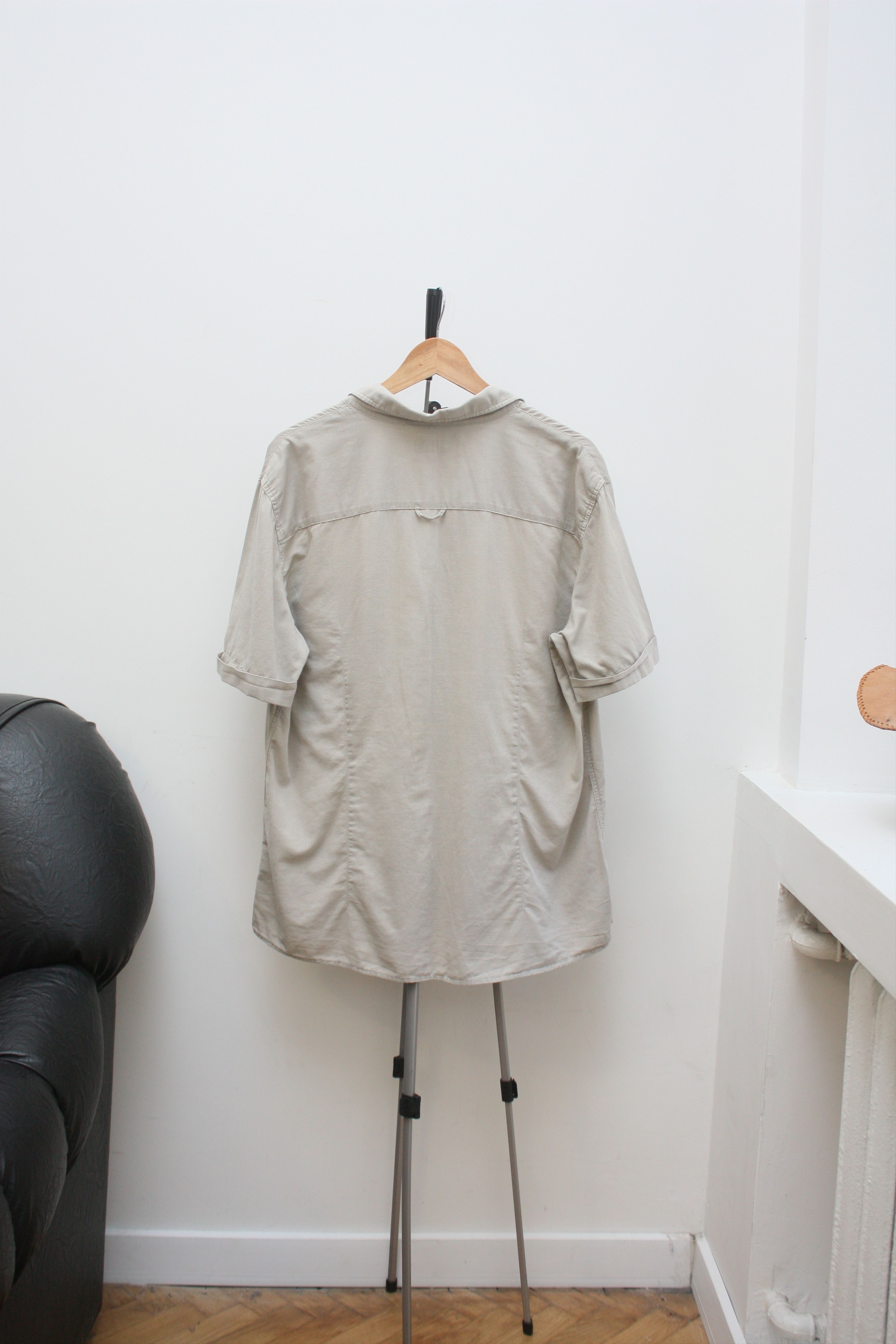 Armani Armani Jeans Vintage Linen Blend Short Sleeve Shirt Size US L / EU 52-54 / 3 - 3 Thumbnail