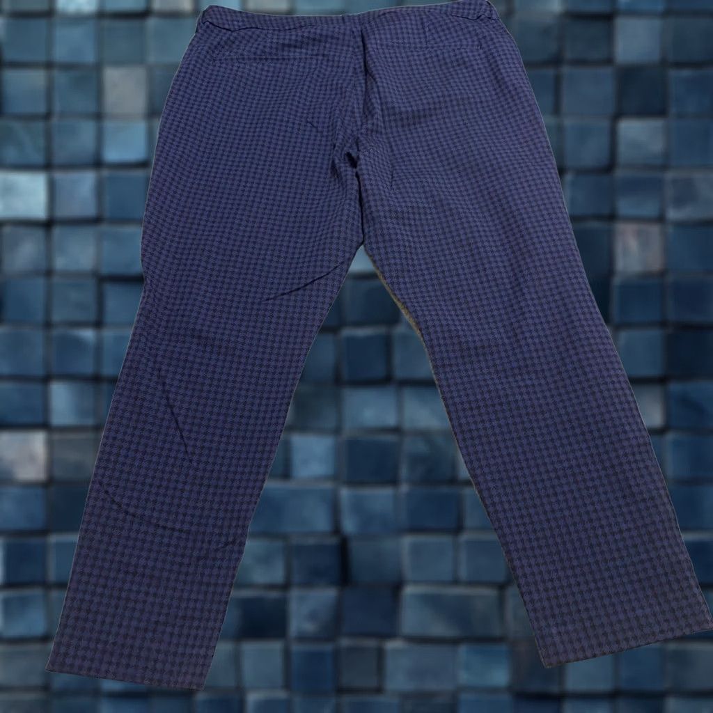 Old Navy Old Navy Pixie Pants Womens Plus 18 Blue Plaid Straight Ankle High Rise Pants Size 40" / US 18 - 1 Thumbnail