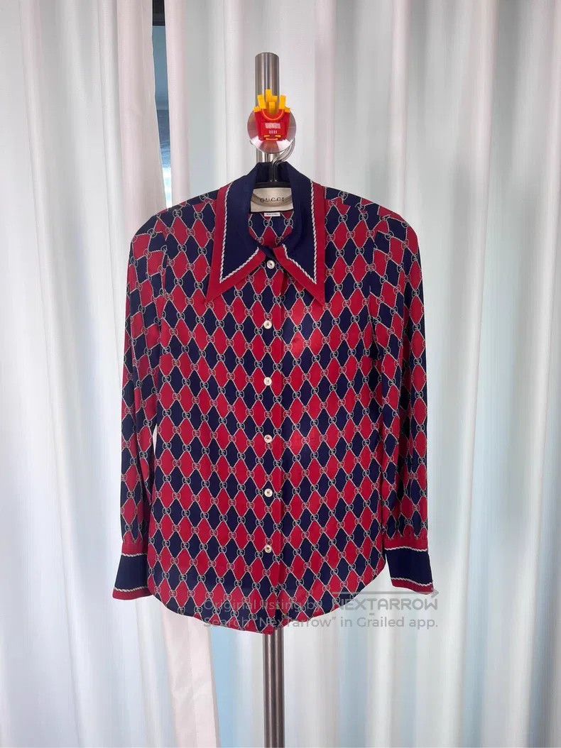Gucci Gucci GG printed diamond long-sleeved sunscreen shirt Size XS / US 0-2 / IT 36-38 - 1 Thumbnail
