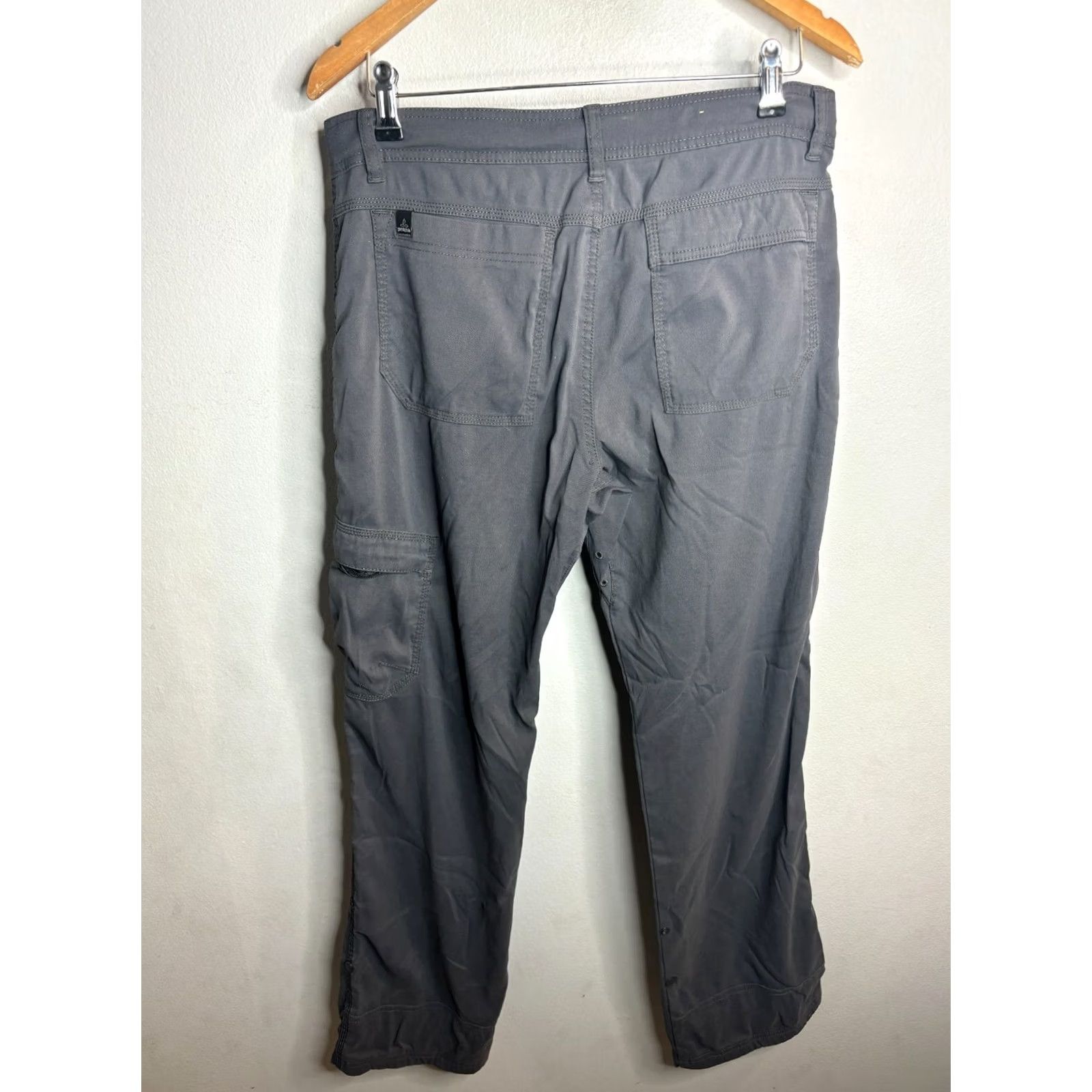 Prana Prana Pants Mens 32 Gray Straight Fit Hiking Stretch Cargo Gorpcore Breathe 2818 Size US 32 / EU 48 - 5 Thumbnail