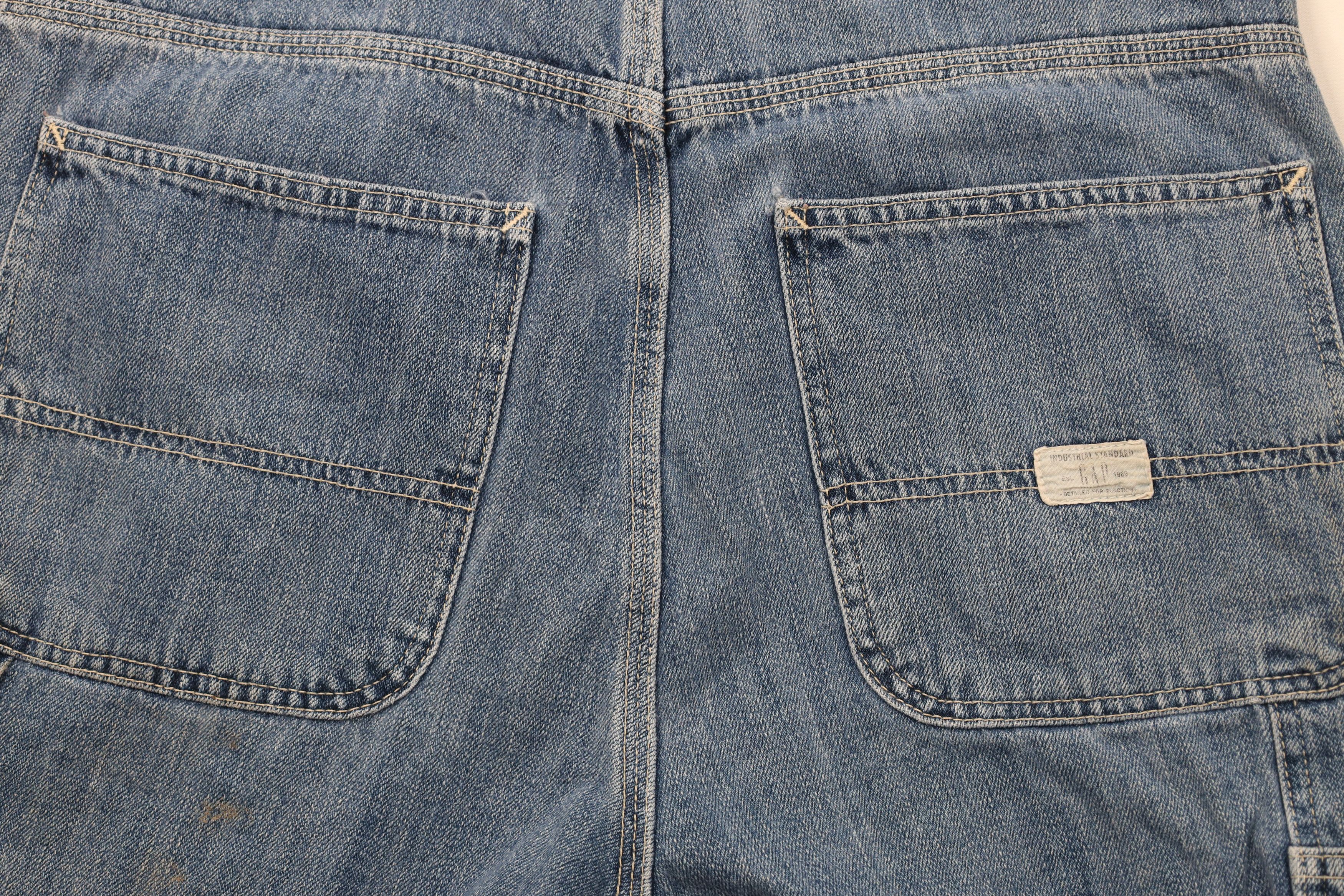 Gap Vintage 90s Gap Carpenter Denim Jean Shorts Blue Cotton Size US 34 / EU 50 - 11 Thumbnail