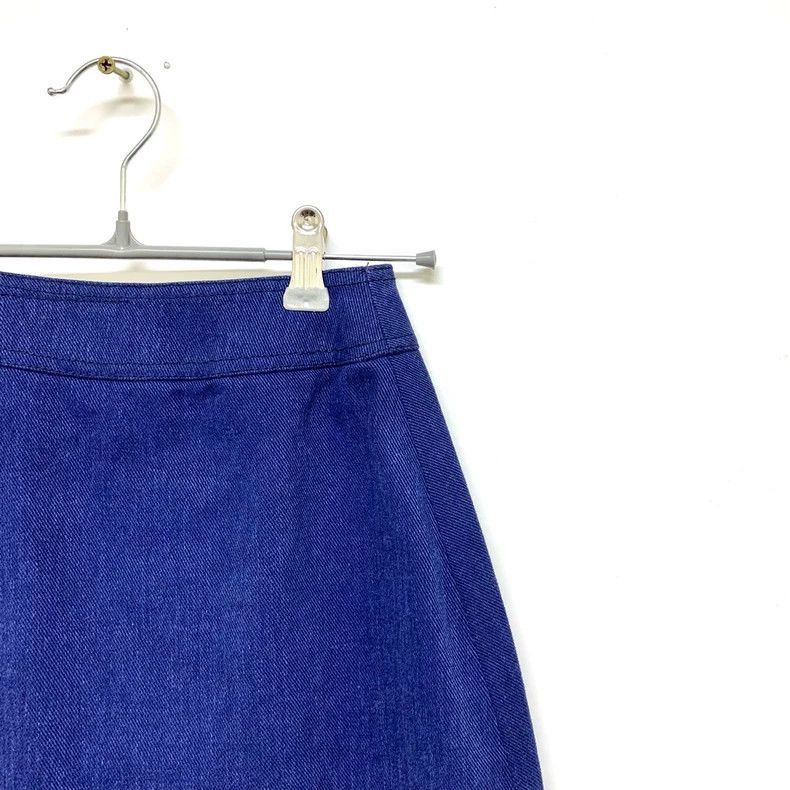 Celine Celine Blue Skirt with Decorative Trim Size 22" - 5 Thumbnail