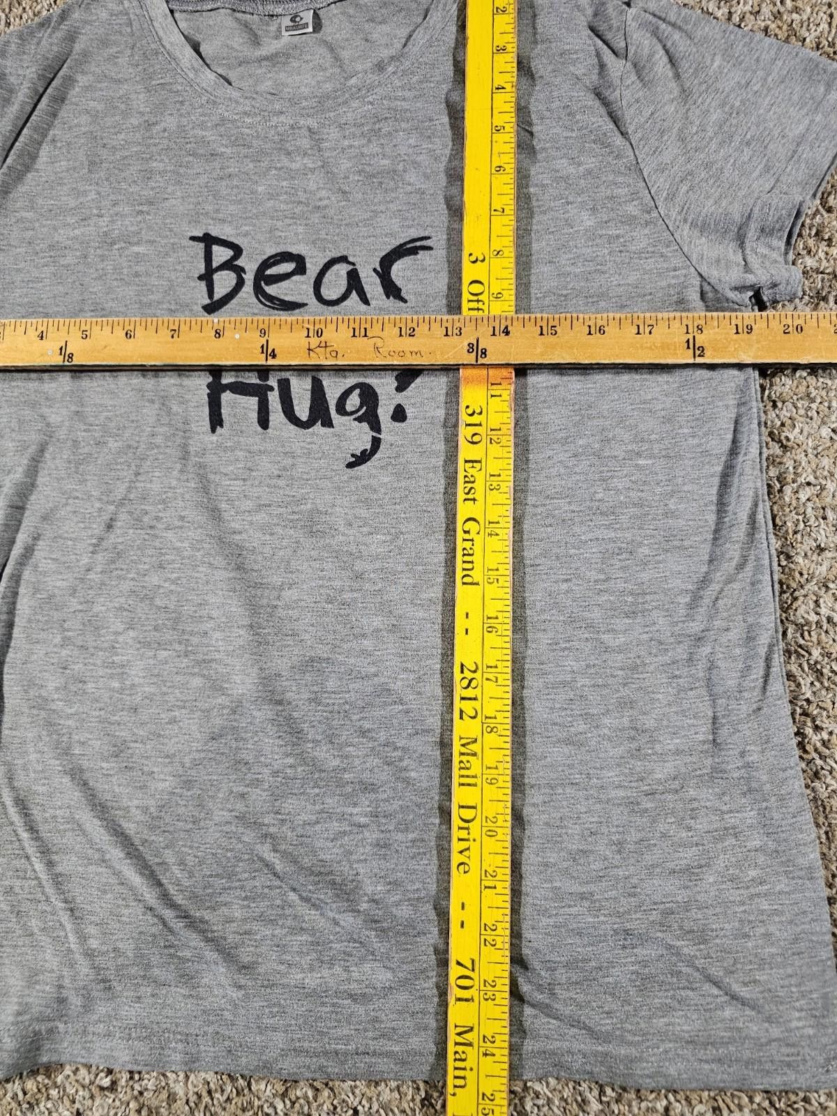 The Unbranded Brand Bear Hug? Flip Up Mask Tshirt Gray Size US S / EU 44-46 / 1 - 3 Thumbnail