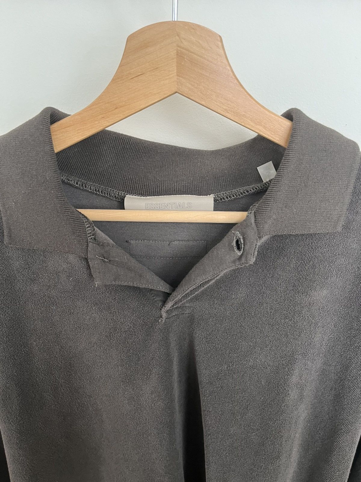 Fear of God Fear of God Essentials dark grey terrycloth polo Size US S / EU 44-46 / 1 - 2 Thumbnail