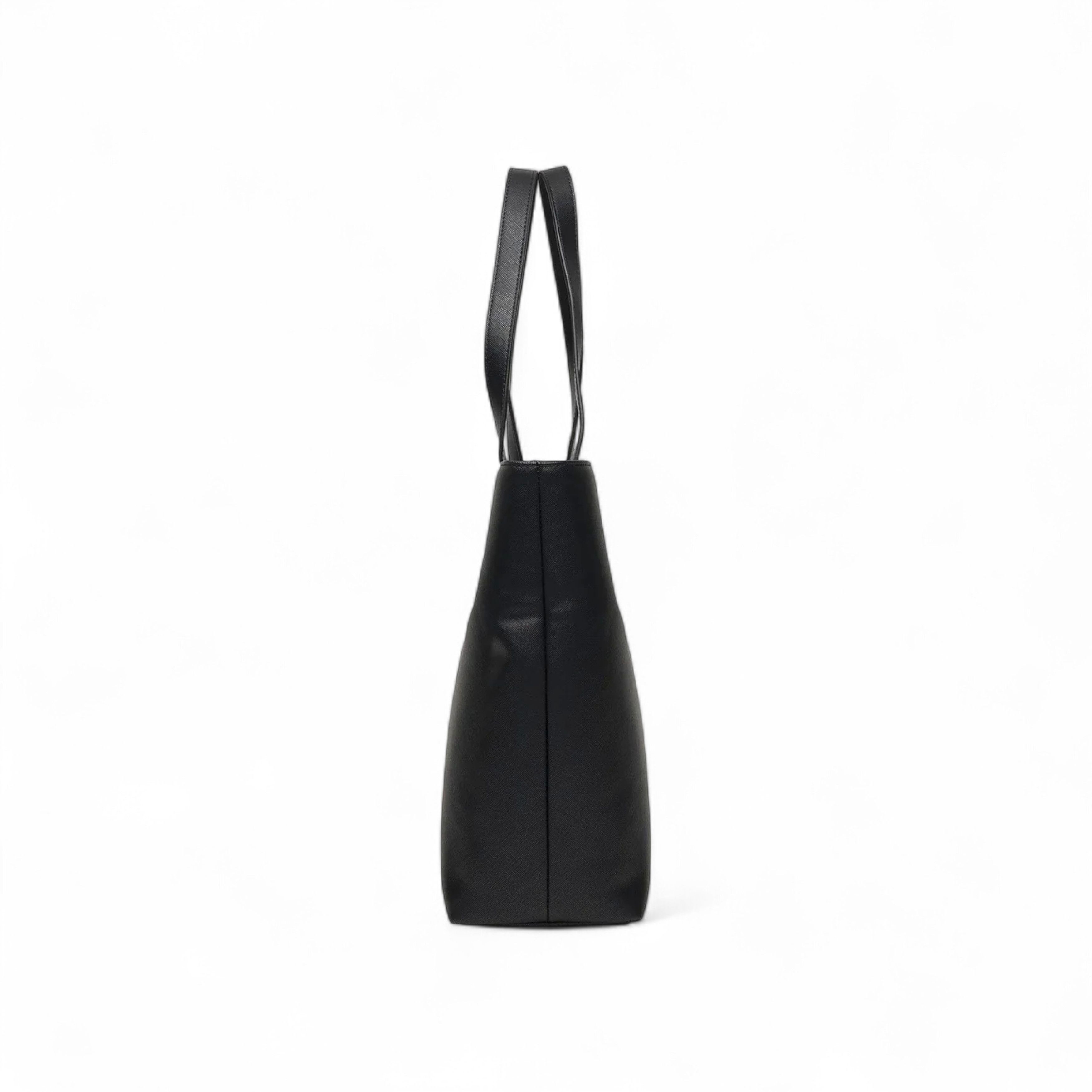 Versace Jeans Couture VERSACE JEANS COUTURE BLACK SOLID TOTE BAG WITH LOGO Size ONE SIZE - 4 Thumbnail