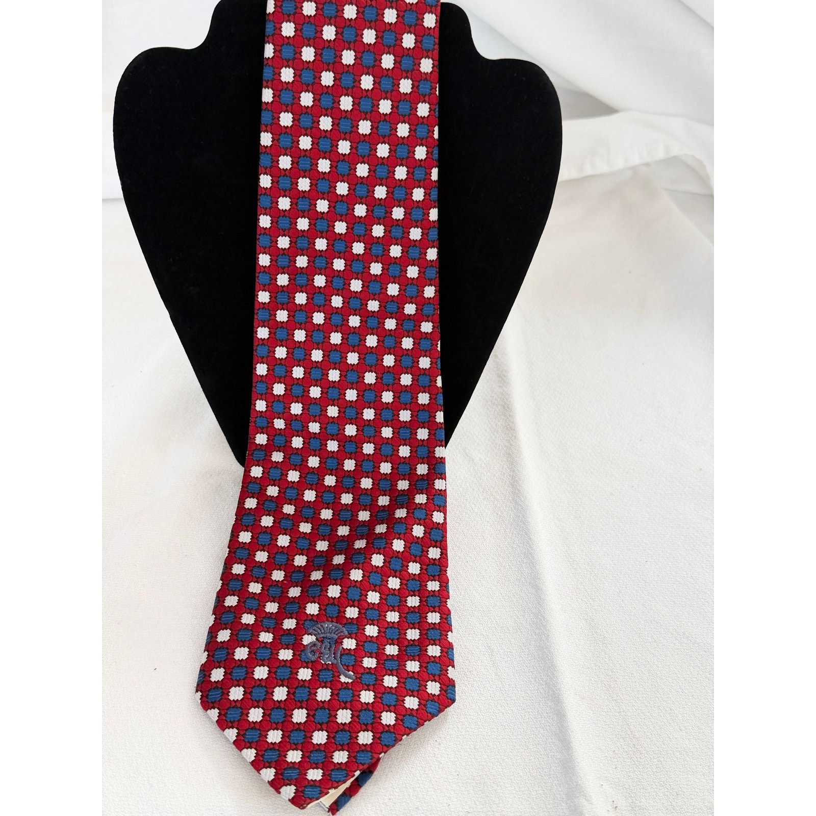 Countess Mara Countess Mara Red/White/Blue Geometric Tie - Vintage Size ONE SIZE - 1 Thumbnail
