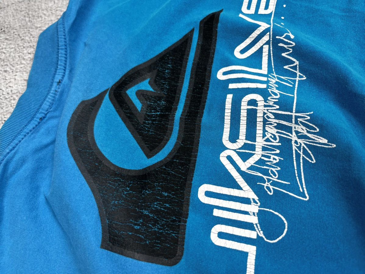 Quiksilver Rare!! Vintage 00's QUIKSILVER Logo Graphic Faded Tee Shirt Size US M / EU 48-50 / 2 - 14 Thumbnail