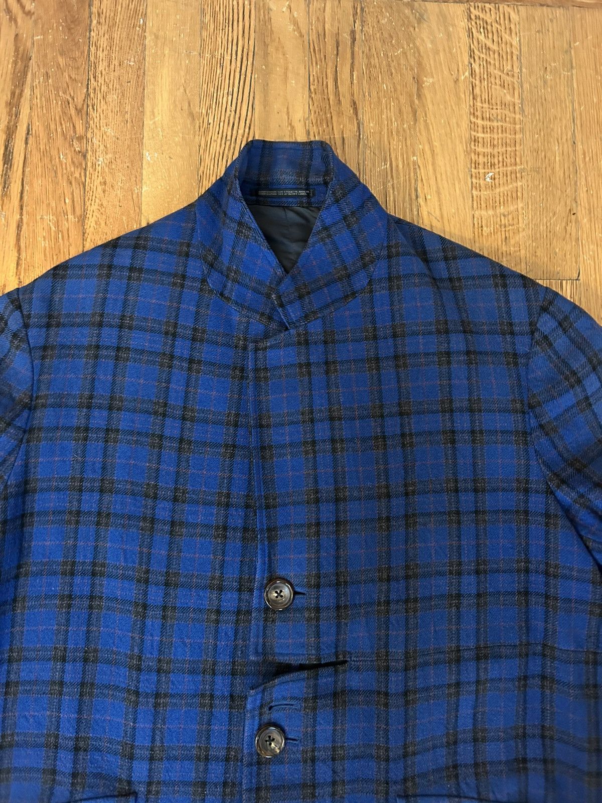 Yohji Yamamoto Yohji Yammamoto Homme Archive AW96 Plaid Coat Size US M / EU 48-50 / 2 - 8 Thumbnail