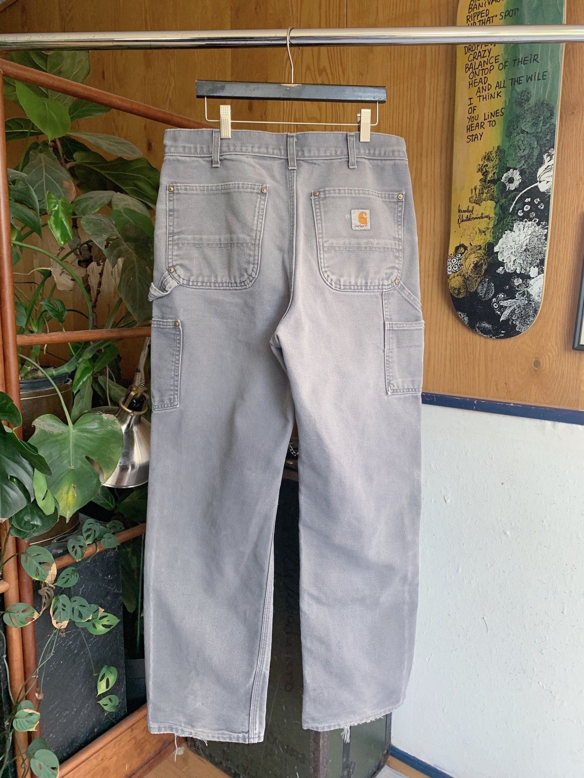 Carhartt Thrashed Sun Faded Distressed Double Knee Pants ERD GRUNGE Size US 32 / EU 48 - 4 Thumbnail
