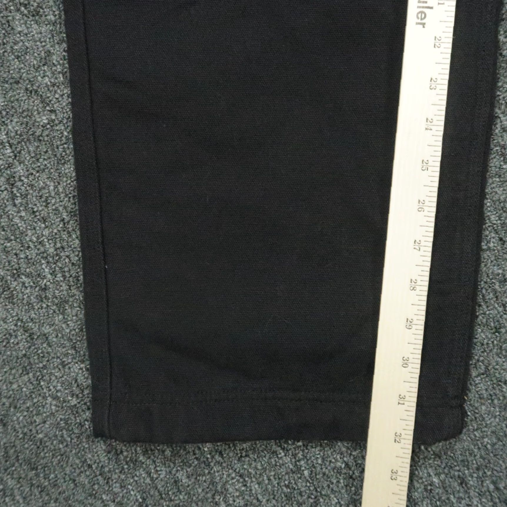 Duluth Trading Pants Men 42x32 Black Fire Hose Cargo Workwear NWT Denim Cotton Pockets Lined 42 in Inseam 32 in Regular Vintage: No Mens