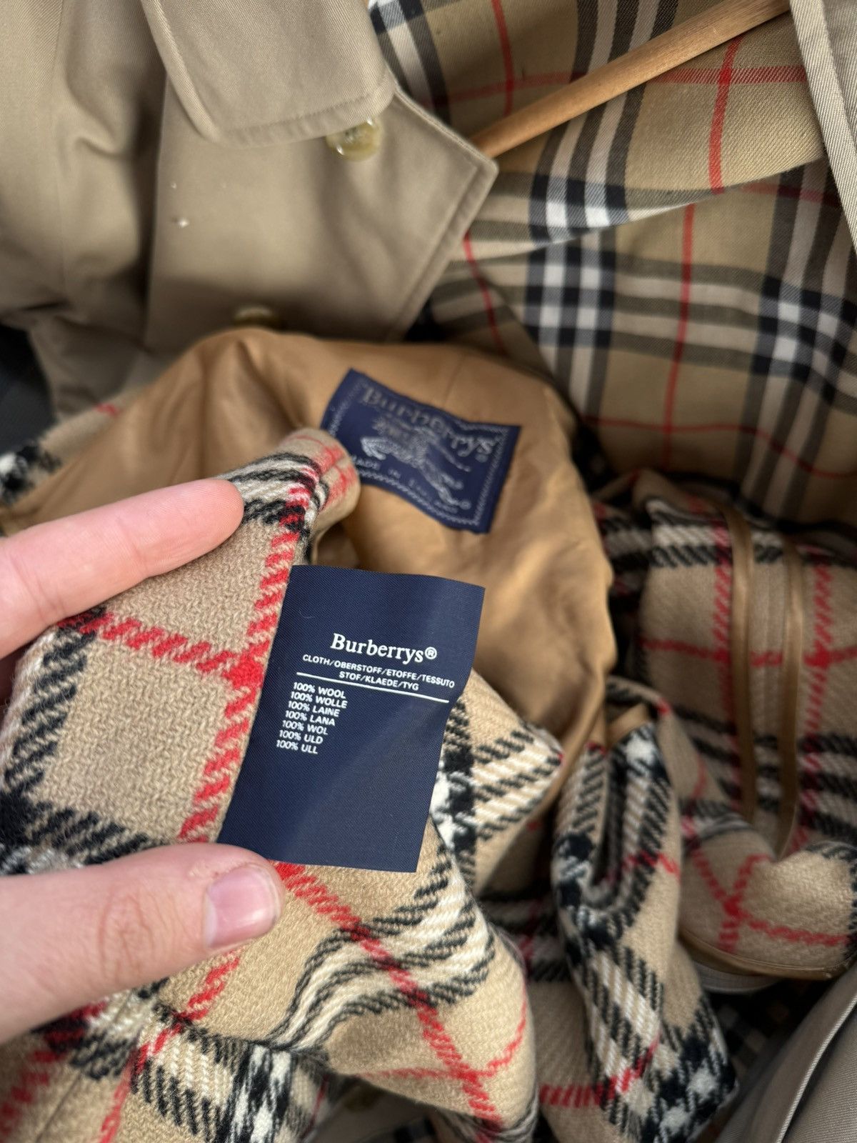 Burberry × Vintage Burberry beige long trench coat with lining vintage Size US L / EU 52-54 / 3 - 18 Thumbnail