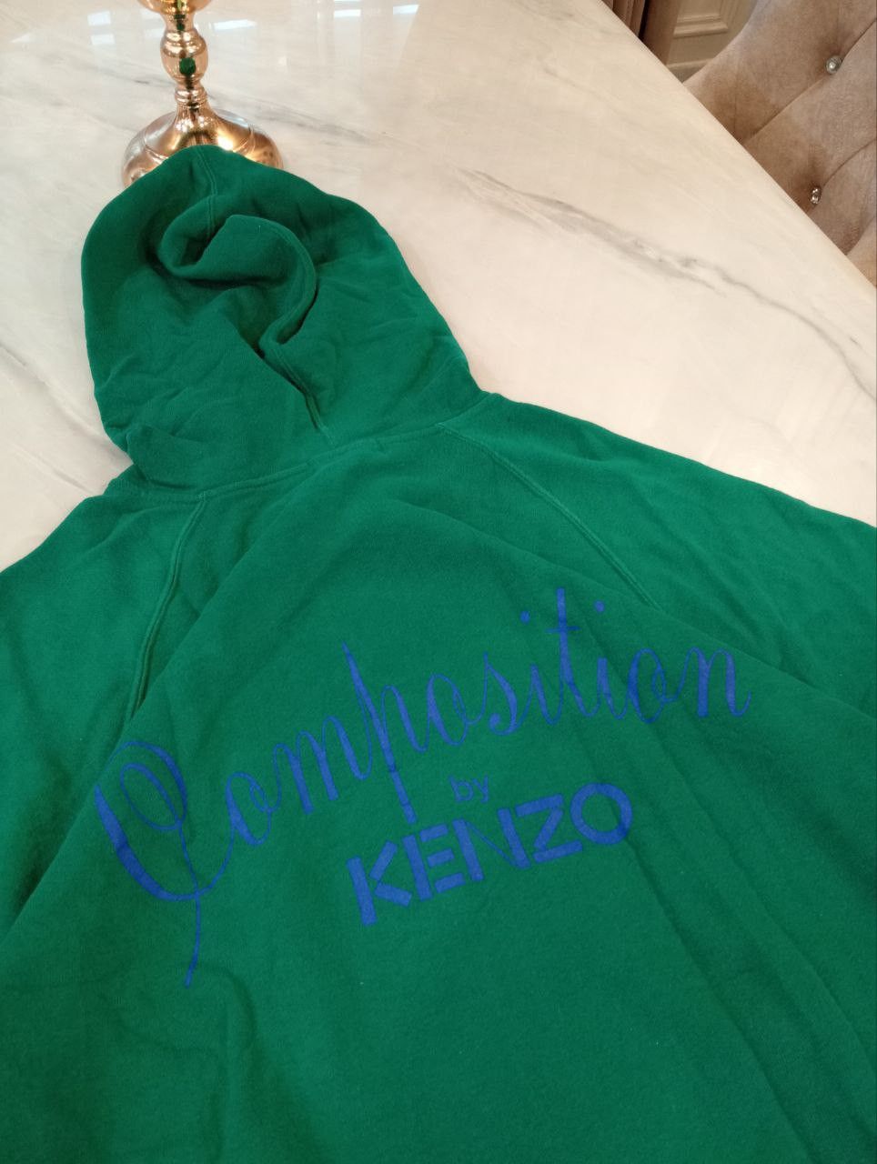 Kenzo VINTAGE KENZO JAPAN COMPOSITION HOODIE - SIZE 38 Size US M / EU 48-50 / 2 - 4 Thumbnail