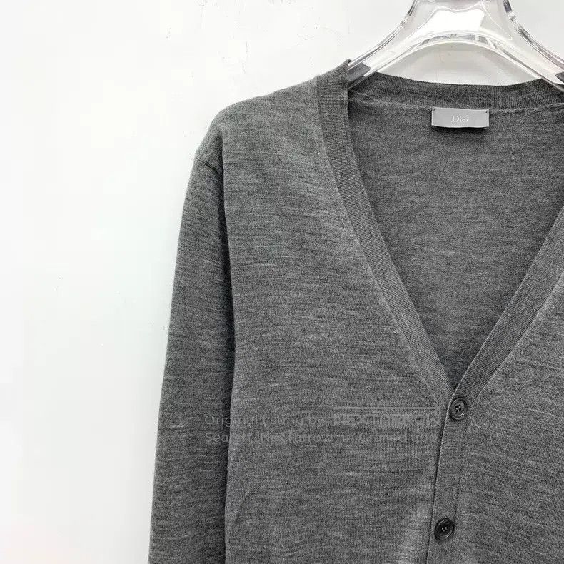 Dior Dior Dark gray bee embroidered wool V-neck single-breasted Size US S / EU 44-46 / 1 - 3 Thumbnail