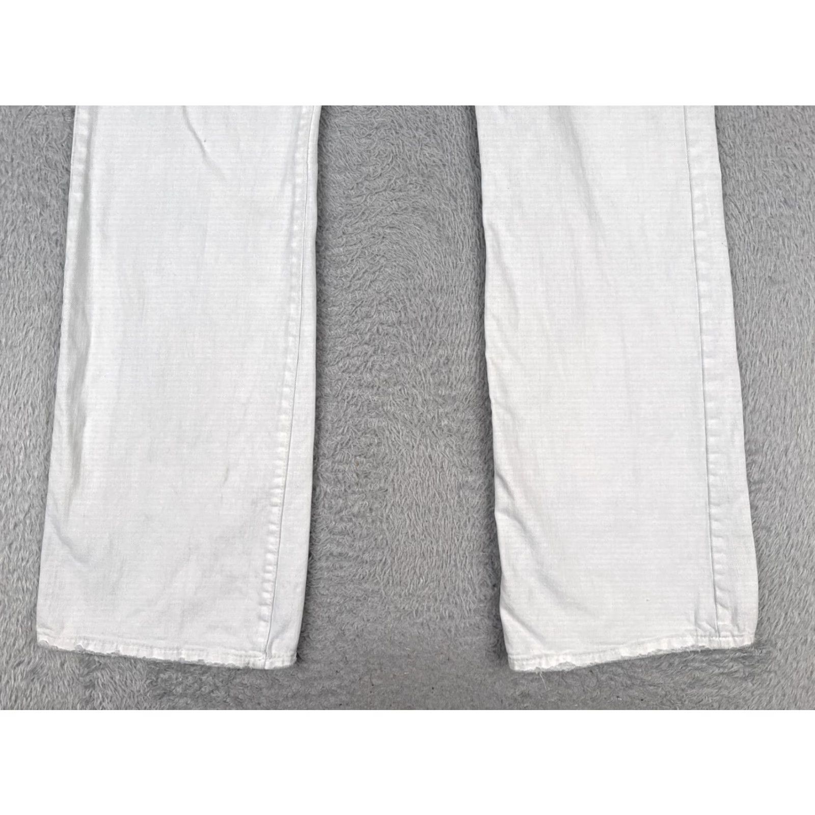 Gap Gap Jeans Womens 12 L White Denim Curvy Flare Mid Rise Cotton READ ME 33x34 Size 34" / US 12 / IT 48 - 2 Thumbnail