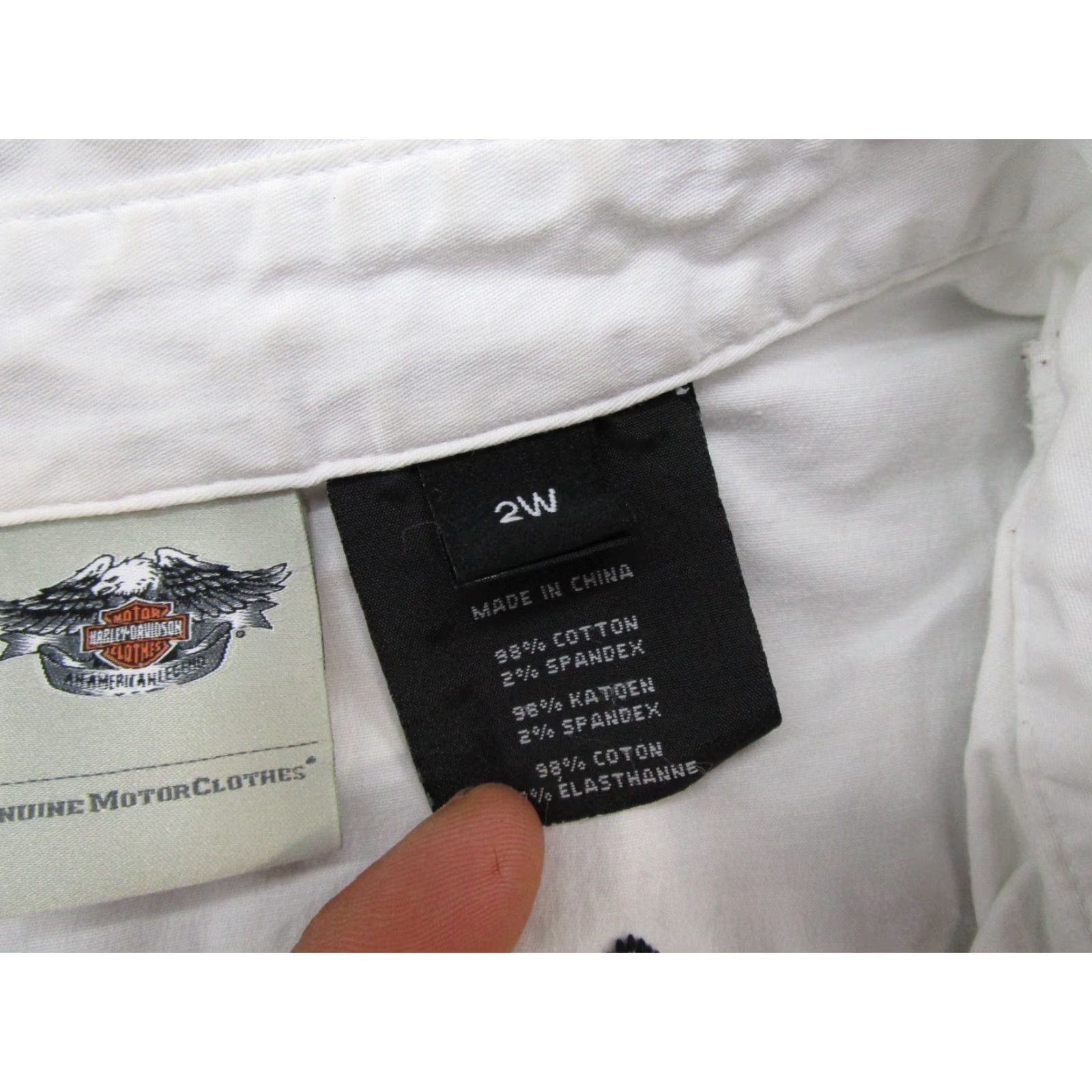 Harley Davidson Harley Davidson Zip Up Vest White Embroidered Logo Women's 2W Biker Size XS / US 0-2 / IT 36-38 - 2 Thumbnail