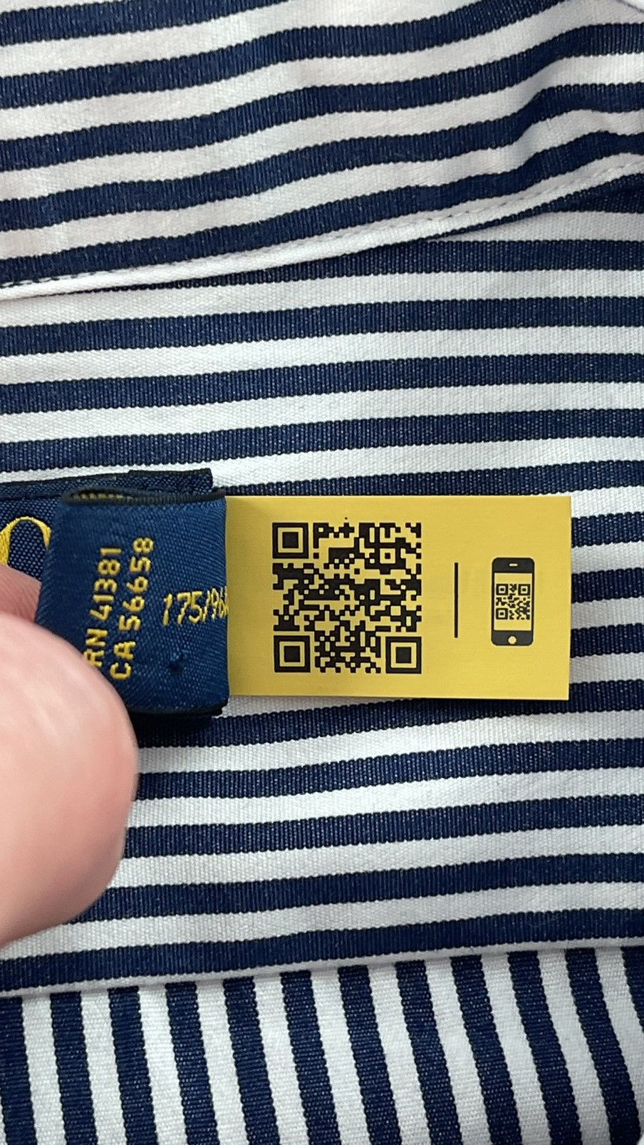 Polo Ralph Lauren M Custom Fit Button Down Striped Shirt QR