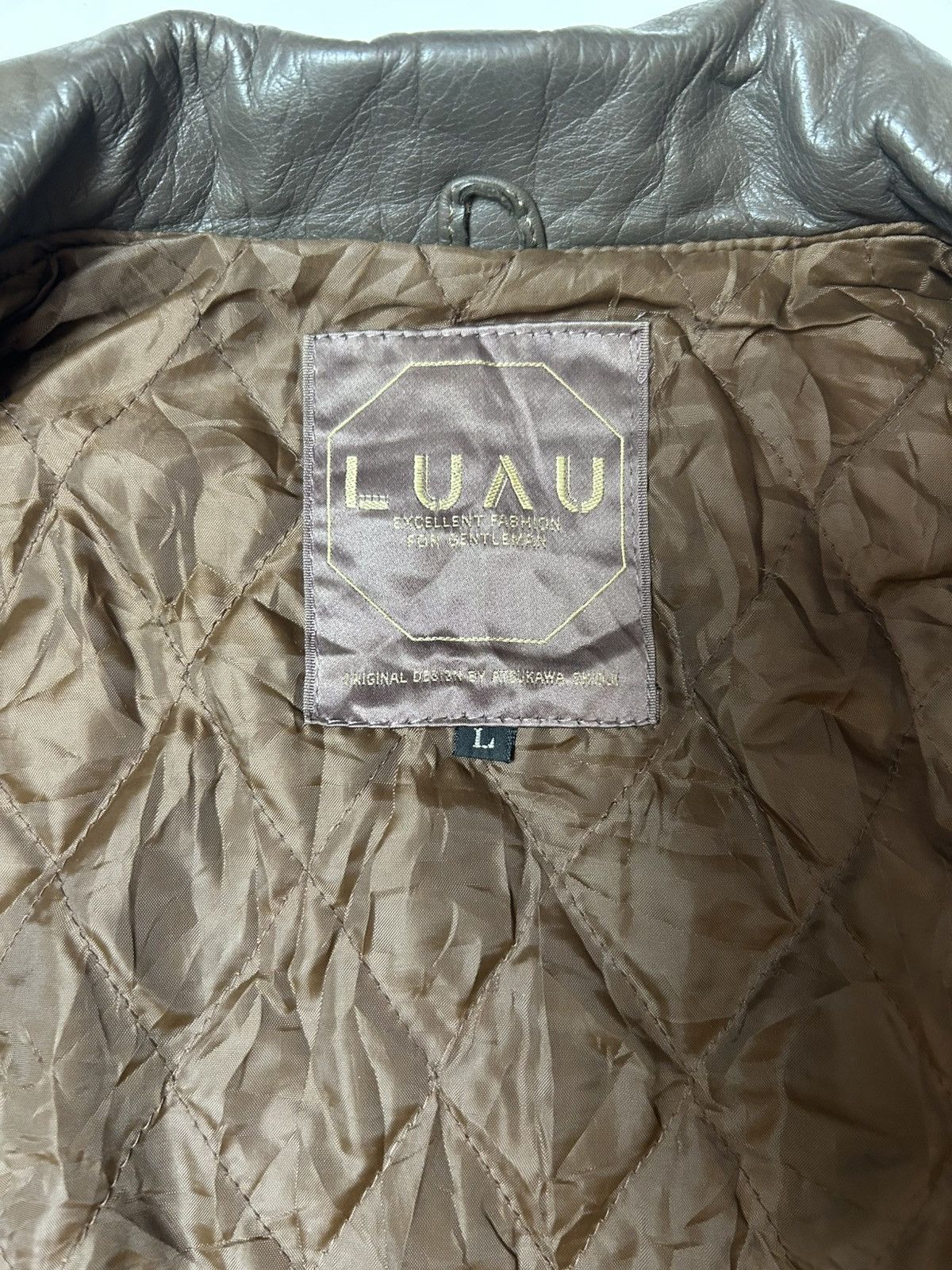 Designer × Japanese Brand LUAU ATSUKAWA SHUO LEATHER JACKET Size US L / EU 52-54 / 3 - 5 Thumbnail