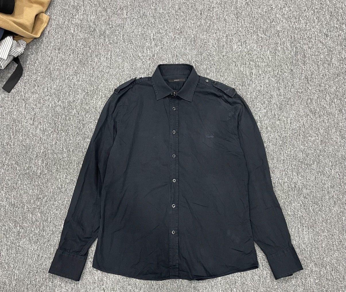 Gucci Gucci Chest Embroidery Shirt J16 Size US S / EU 44-46 / 1 - 1 Thumbnail