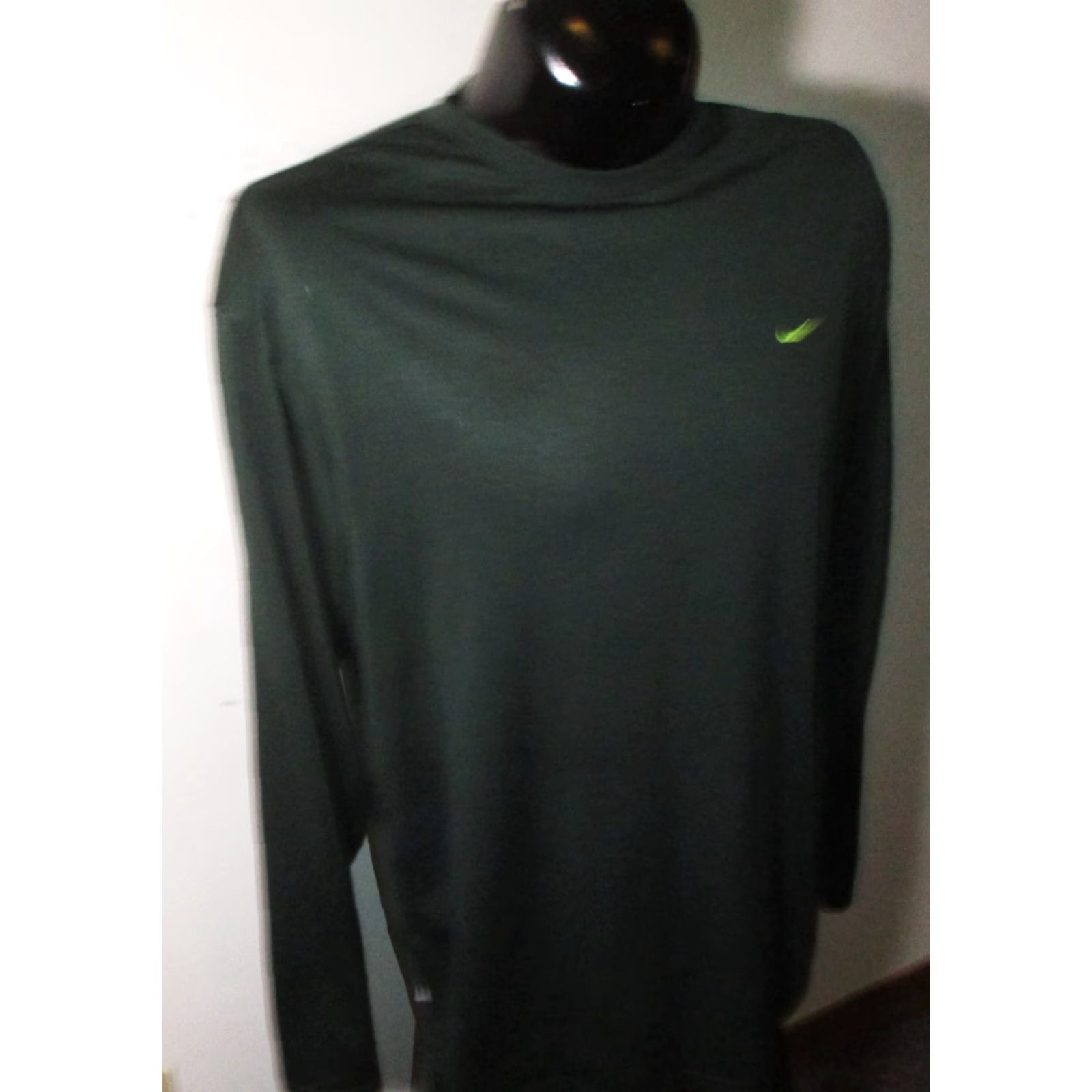Nike Nike Dri-Fit Black Long Sleeve Crew Compression Top Men's L NEW Size US L / EU 52-54 / 3 - 3 Thumbnail