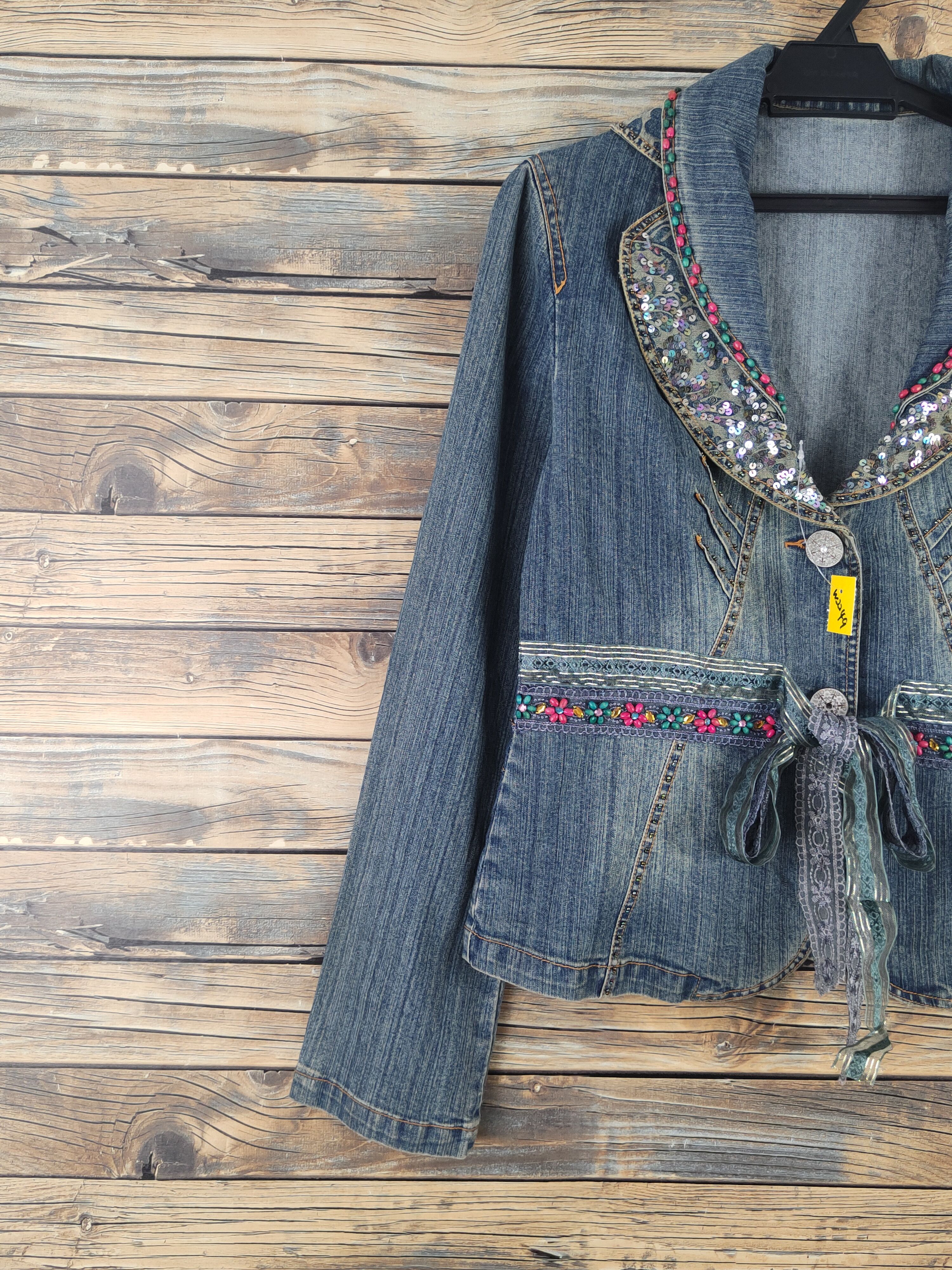 Japanese Brand Japanese Brand Blue Distressed Denim jacket #W2249 Size M / US 6-8 / IT 42-44 - 3 Thumbnail