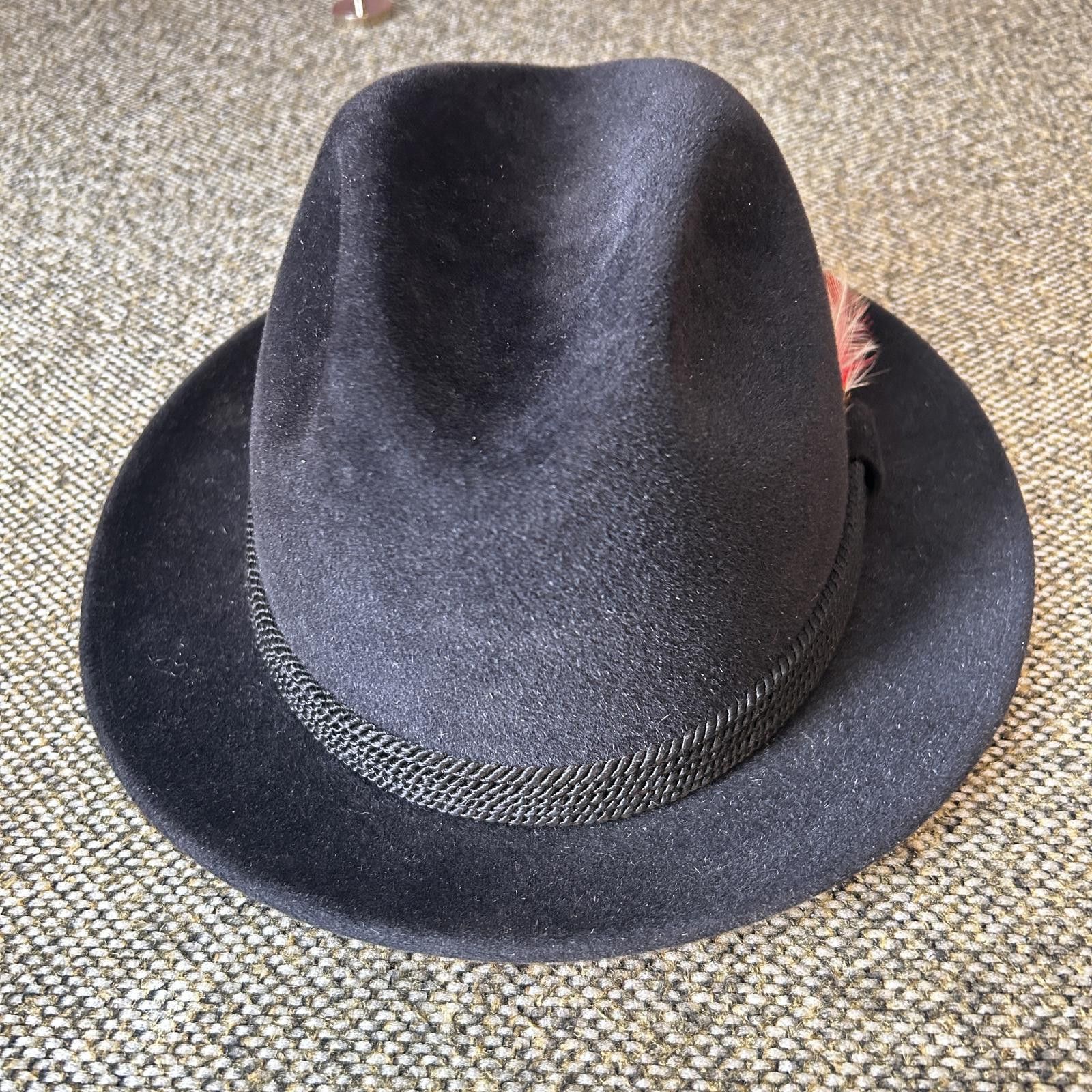 Other Fléchet Chapeau Black Velour Imported Furs Fedora Size 8 XL Size ONE SIZE - 3 Thumbnail