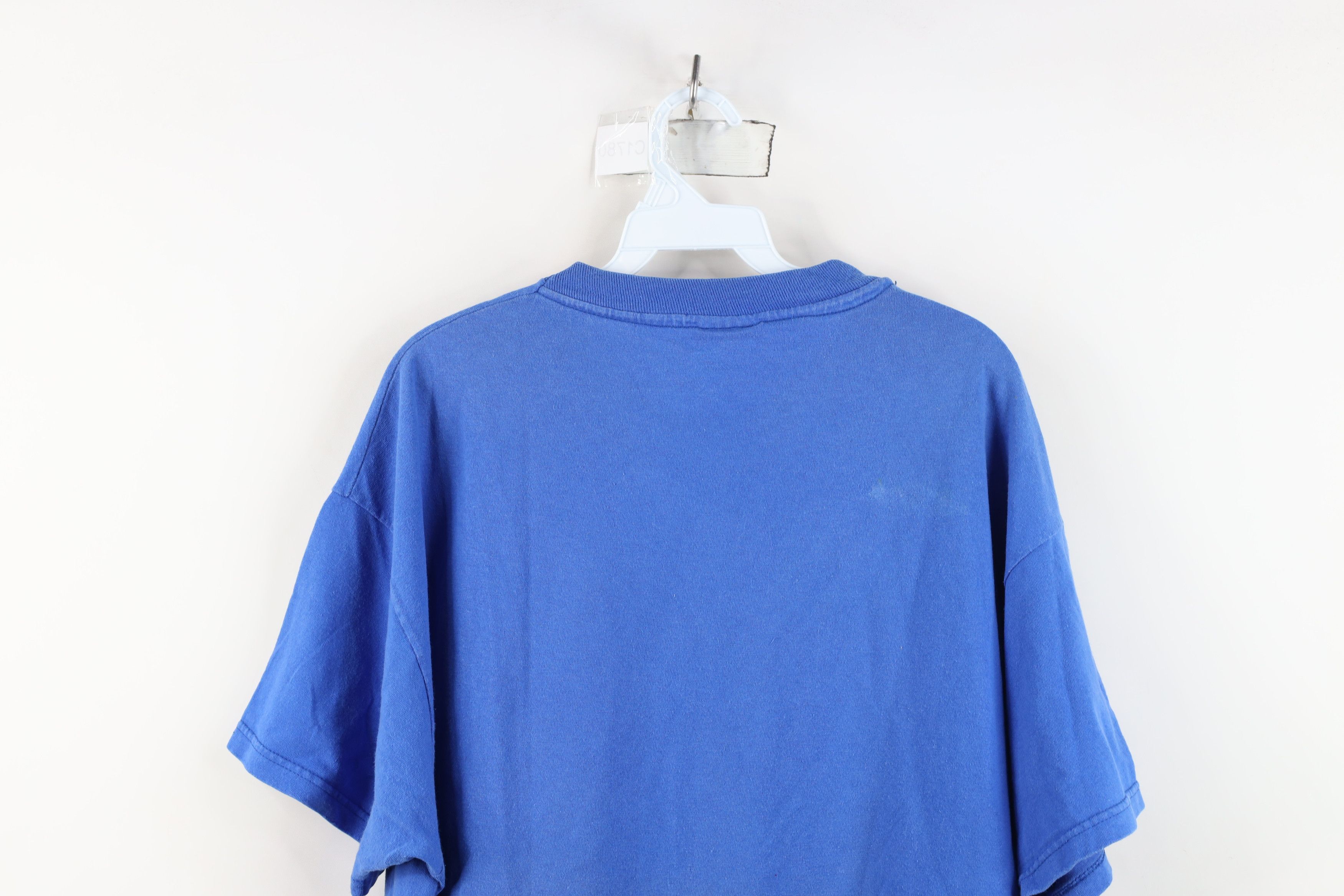 Hanes Vintage 90s Hanes Blank Heavyweight Sun Faded T-Shirt USA Size US L / EU 52-54 / 3 - 15 Thumbnail