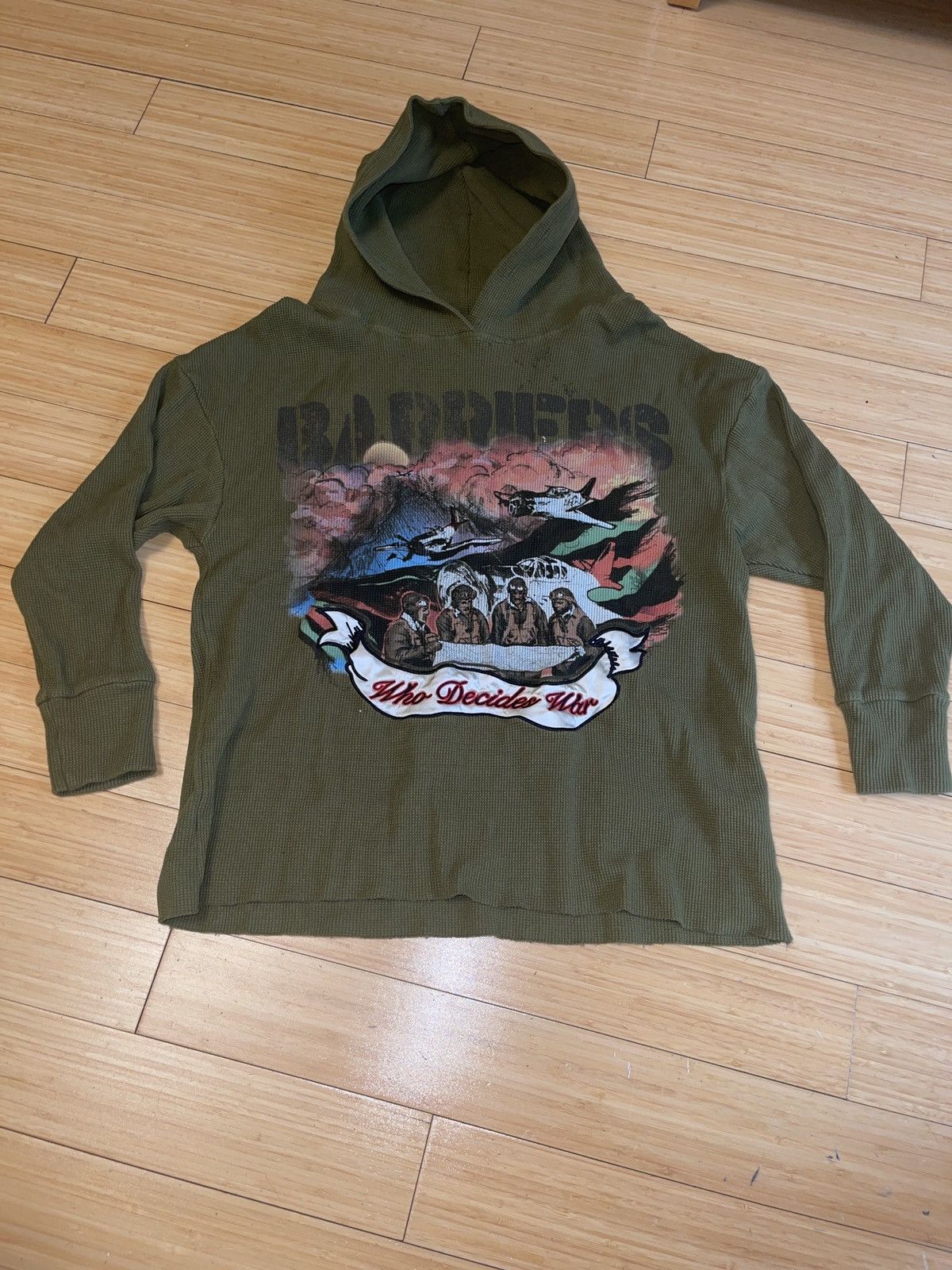 image of Barriers Ny Tuskegee Hoodie in Olive, Men's (Size Large)