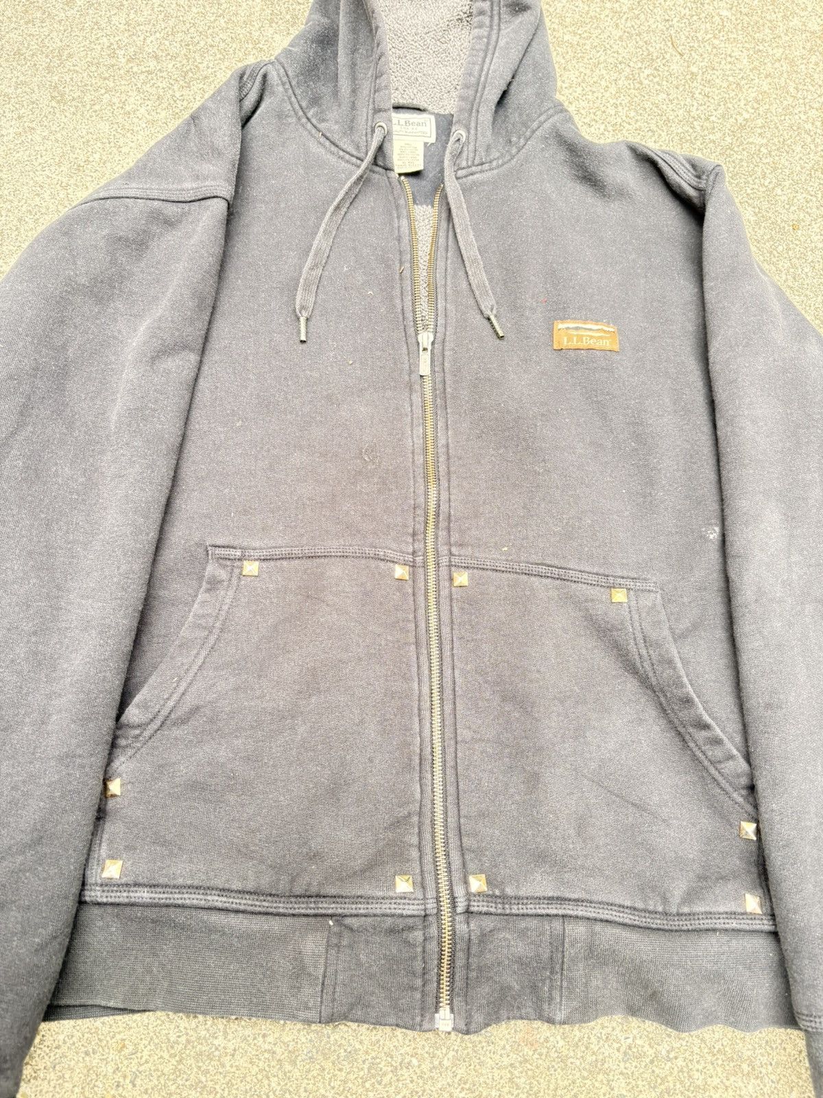L.L. Bean Custom L.L. Bean Sherpa Lined Full Zip Hoodie Black XL Size US XL / EU 56 / 4 - 4 Thumbnail