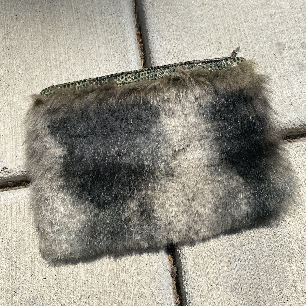 Chrome Hearts Chrome Hearts Rabbit Fur Green Lizard Skin Coin Zip Wallet Size ONE SIZE - 1 Thumbnail