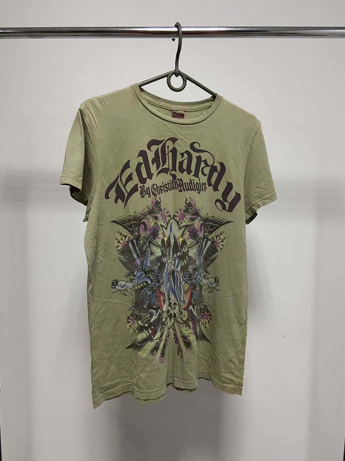Christian Audigier × Ed Hardy × Vintage Ed hardy big logo t shirt tattoo Y2K vintage Size US S / EU 44-46 / 1 - 1 Thumbnail