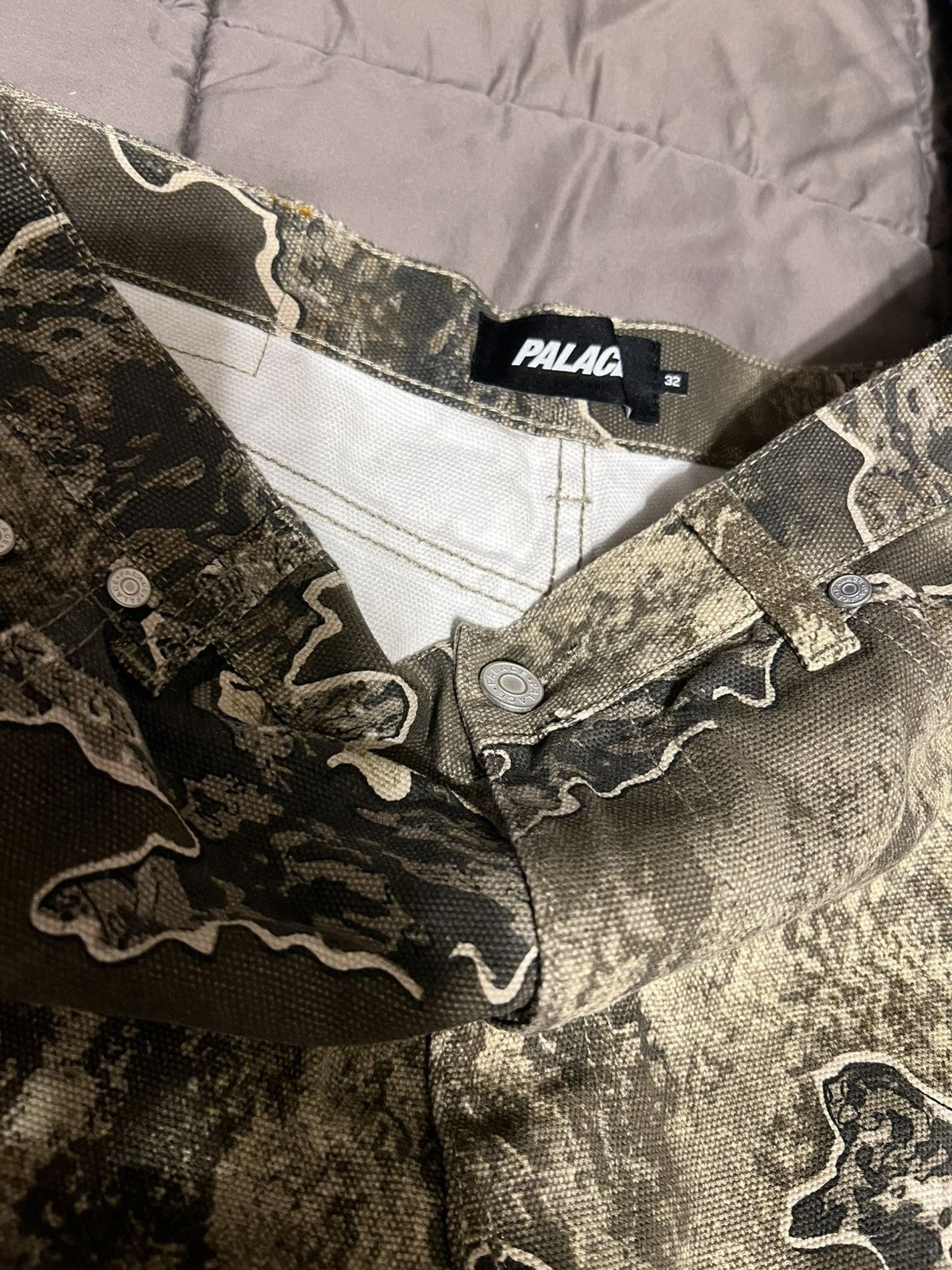 Palace CANVAS COBRA P90 BAGGY JEAN REALTREE Size US 32 / EU 48 - 9 Thumbnail