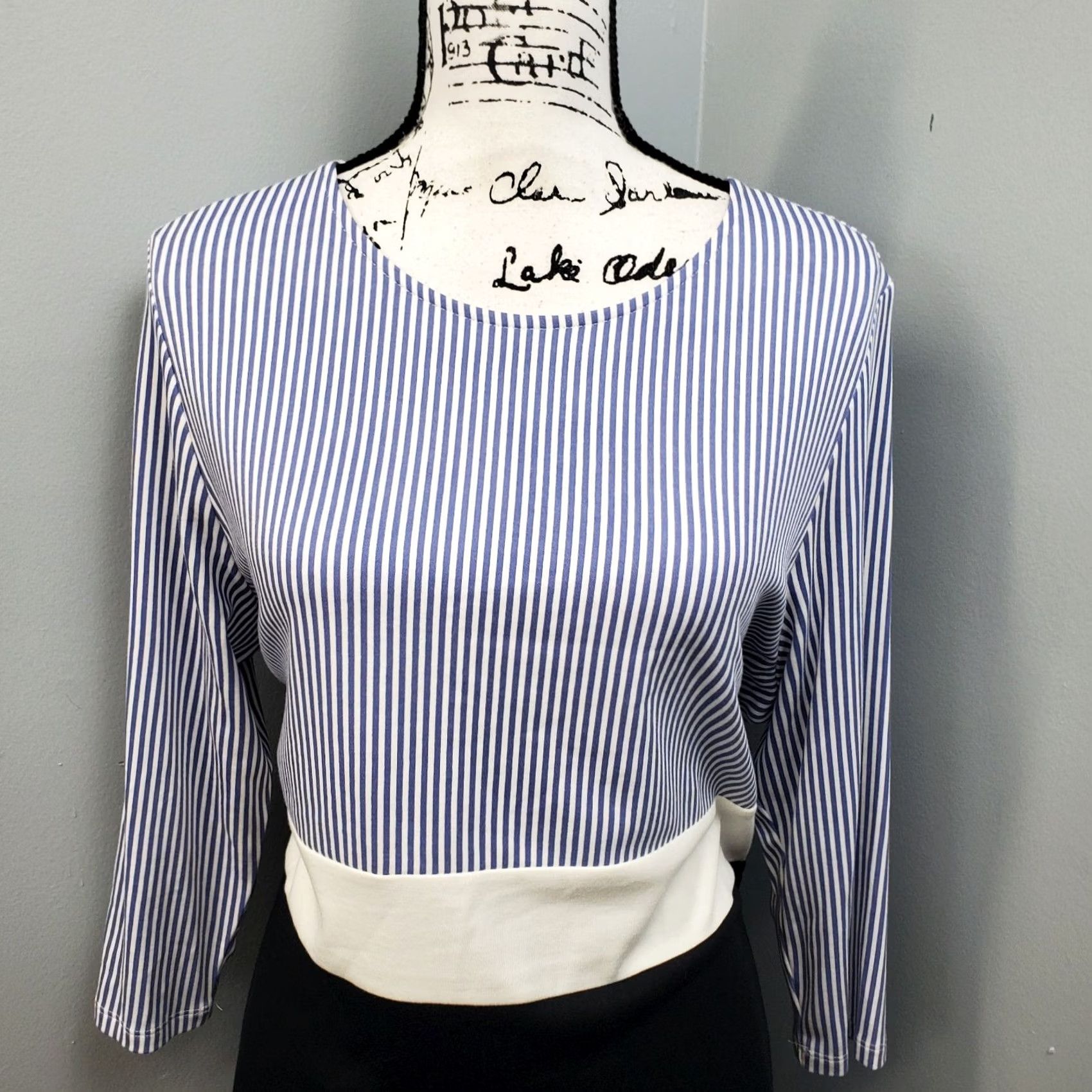J. Jill J. Jill Womens Shift Dress Mult Striped Knit Casual Long Sleeve Round Neck PL Size Size L / US 10 / IT 46 - 3 Thumbnail