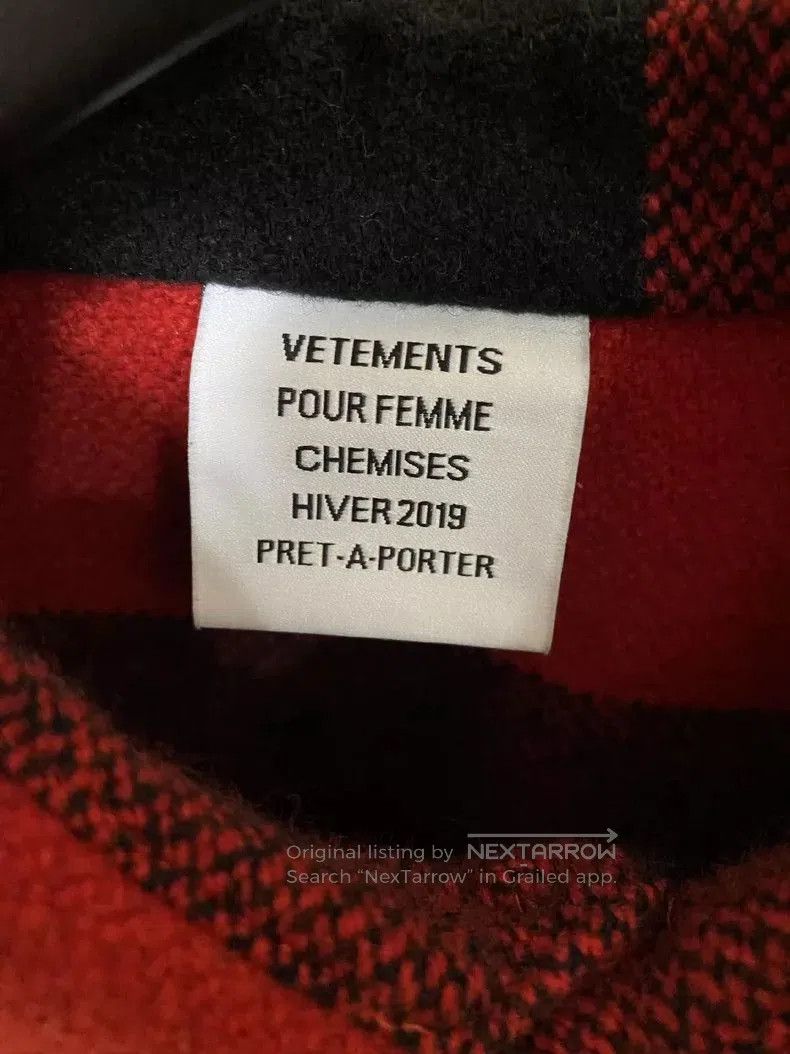 Vetements Vetements Fringe Wool Shirt 19FW. Size US XS / EU 42 / 0 - 3 Thumbnail