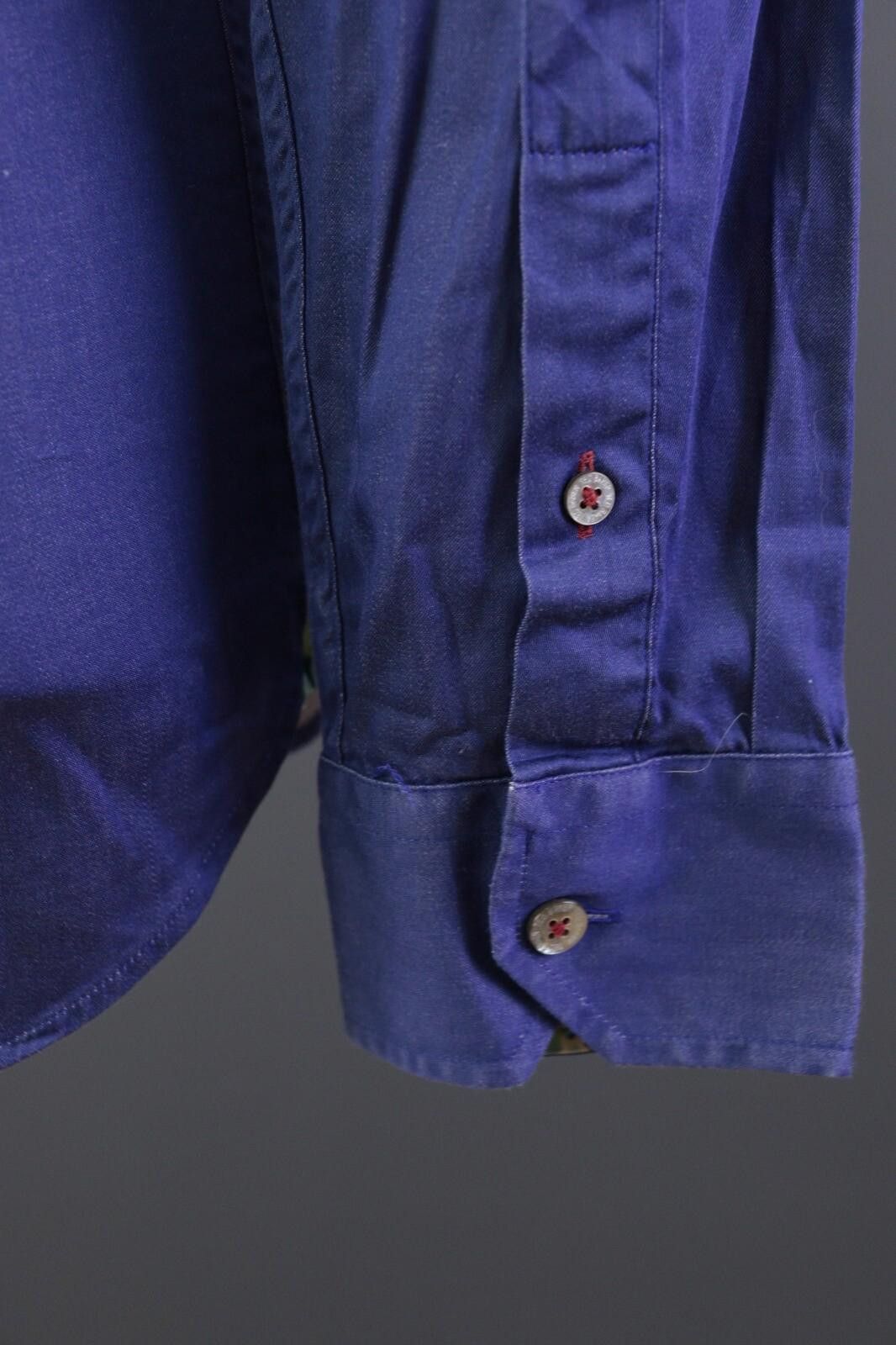 Ted Baker Ted Baker London Blue Floral Collar Dress Shirt Size 3 Size US M / EU 48-50 / 2 - 10 Thumbnail