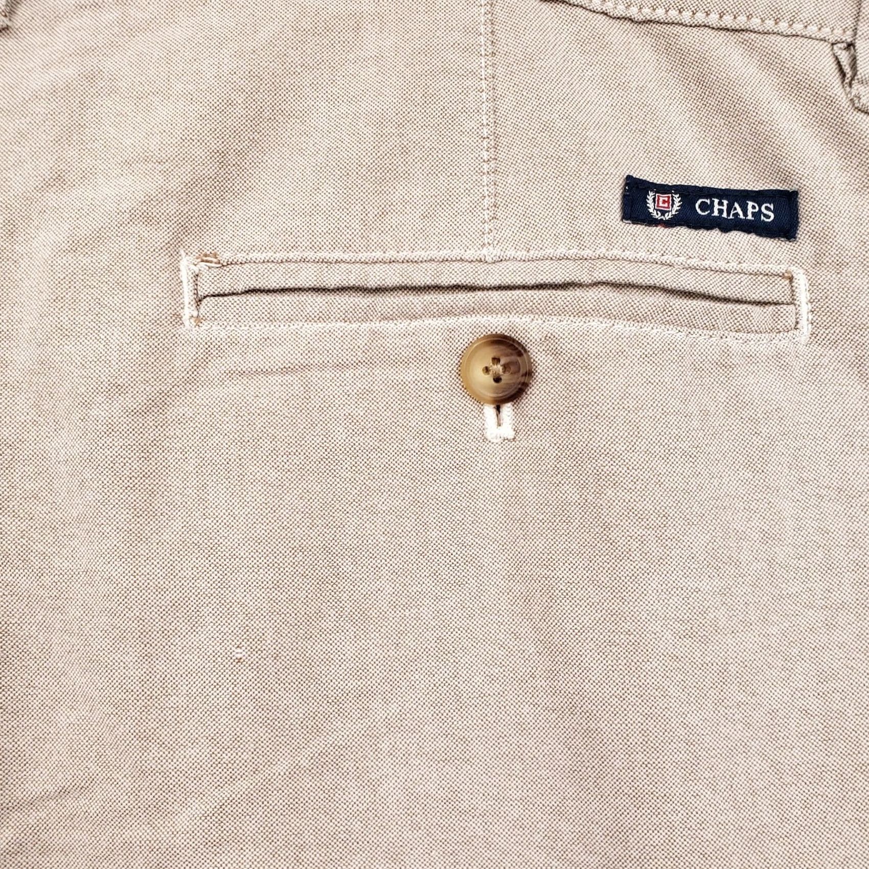 Chaps Chaps Bermuda Shorts Mens 34 Beige Cotton Flat Front Zip Closure Pockets Casual Travel Bermuda Color Beige Mens Size US 35 - 6 Thumbnail