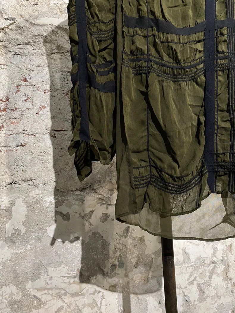 Y's Y's Irregular vest with dark green stripes vest Size US M / EU 48-50 / 2 - 5 Thumbnail