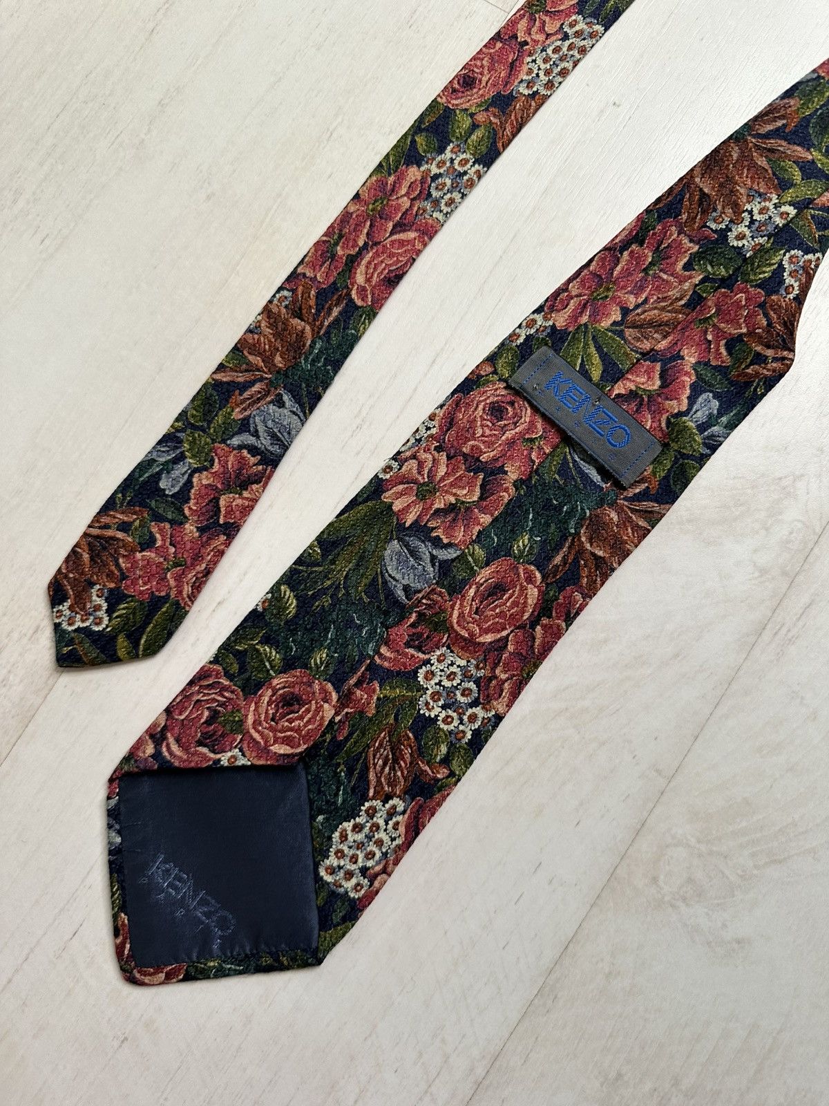 Japanese Brand × Kenzo × Vintage Kenzo vintage floral print tie Size ONE SIZE - 1 Thumbnail