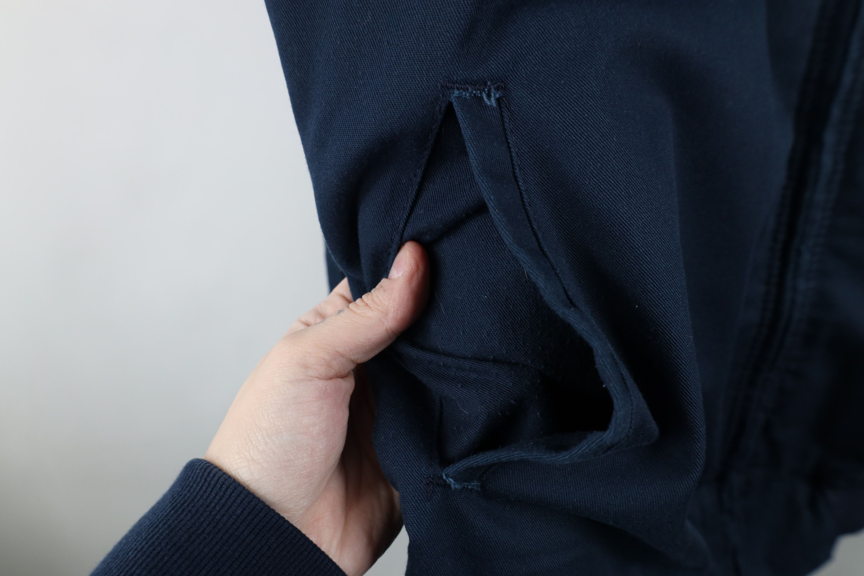 Vintage Vintage 90s Streetwear Workwear Mechanic Bomber Jacket Blue Size US XXL / EU 58 / 5 - 7 Thumbnail