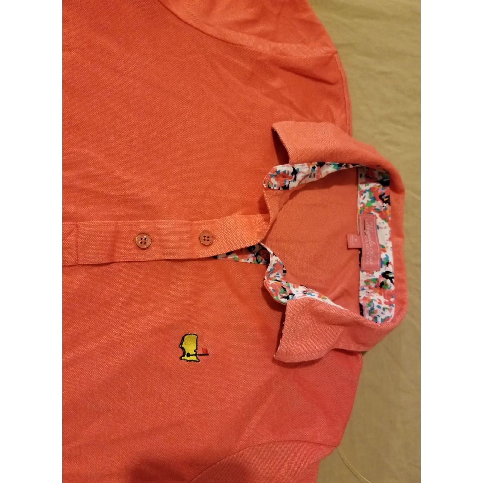 Vintage Womens Magnolia Lane Masters Polo Shirt Medium Orange Cotton Golf Athletic Size M / US 6-8 / IT 42-44 - 2 Thumbnail