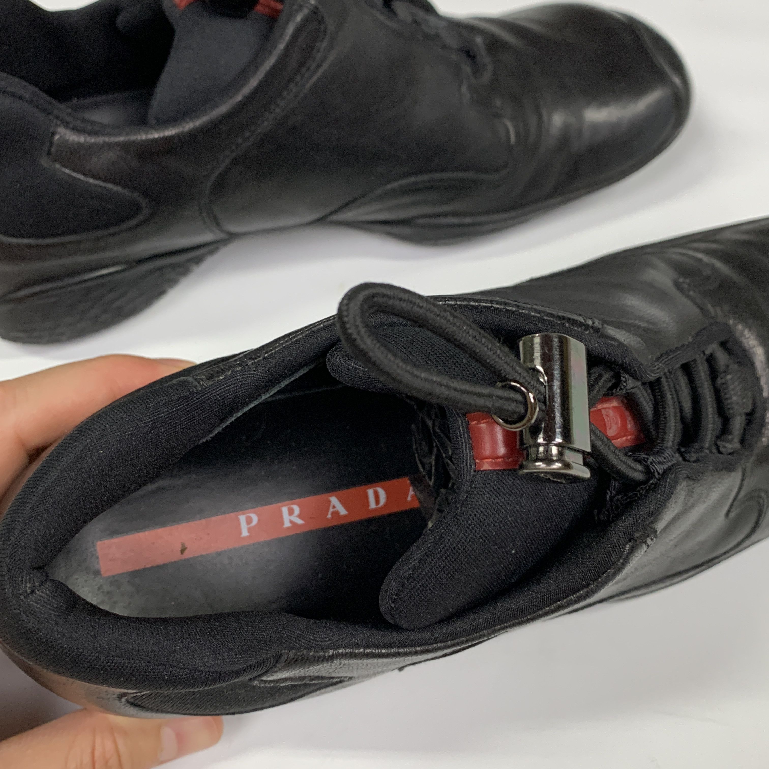 【PRADA】00's square toe leather shoes Prada 00's Square Toe Shoes (24 cm) | Grailed
