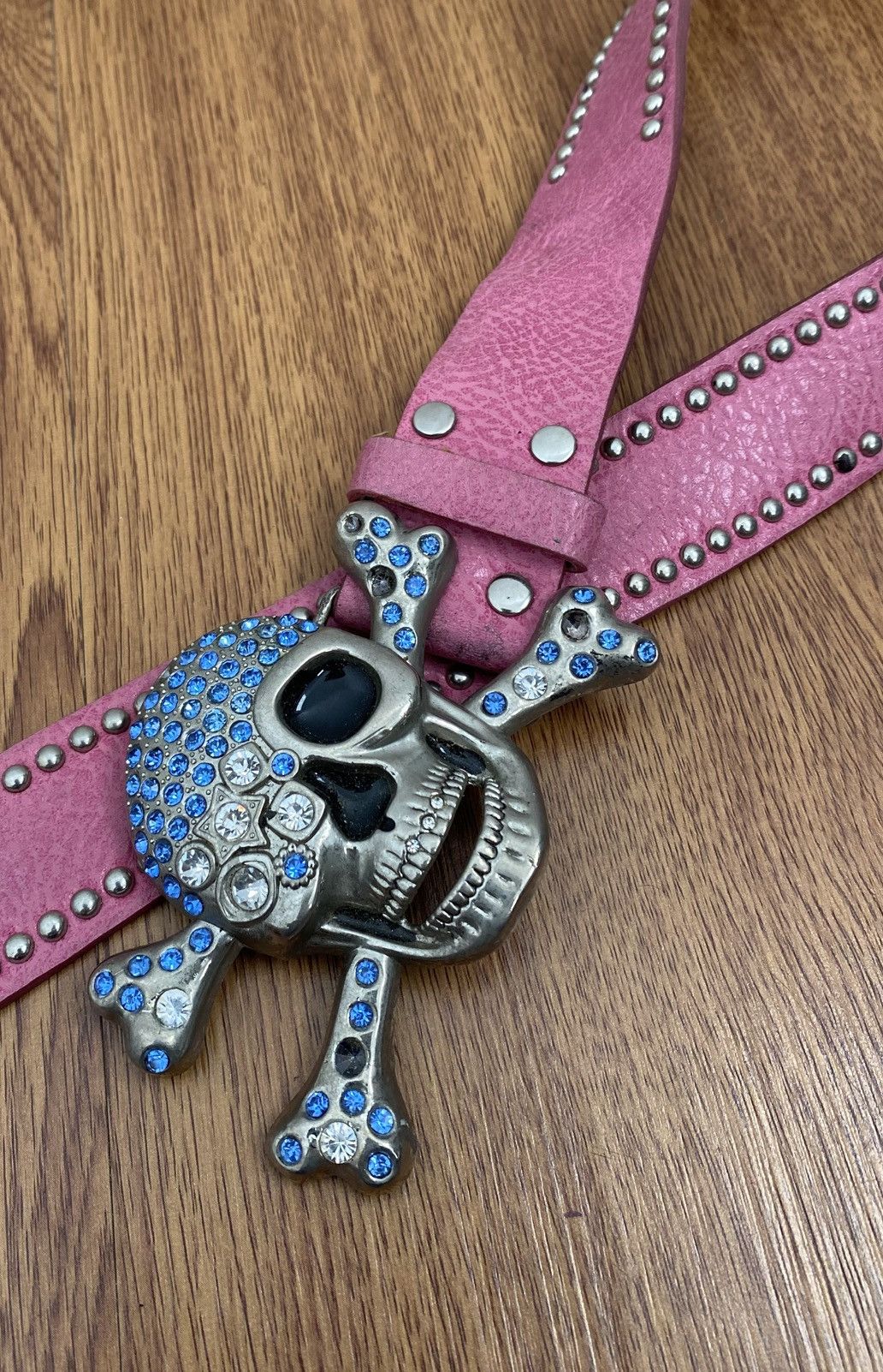 If Six Was Nine Skull crystal studded belt Size ONE SIZE - 3 Thumbnail