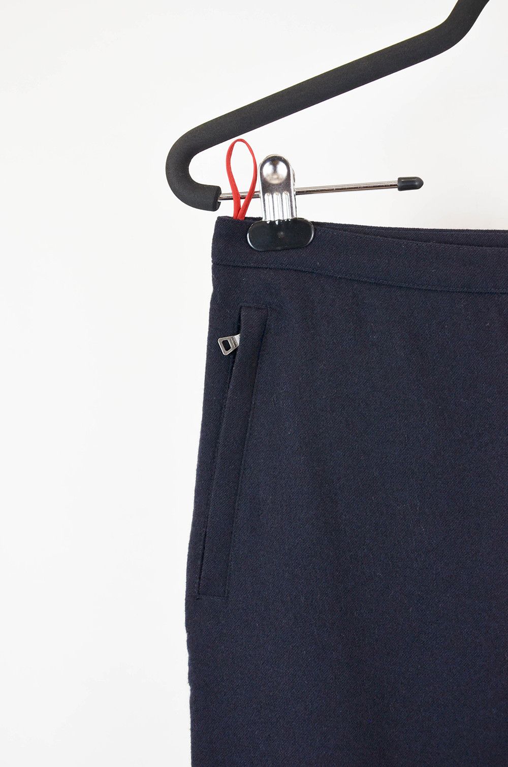 Prada Prada Navy Virgin Wool Pants – Made in Italy – Size 40 Size 27" / US 4 / IT 40 - 3 Thumbnail