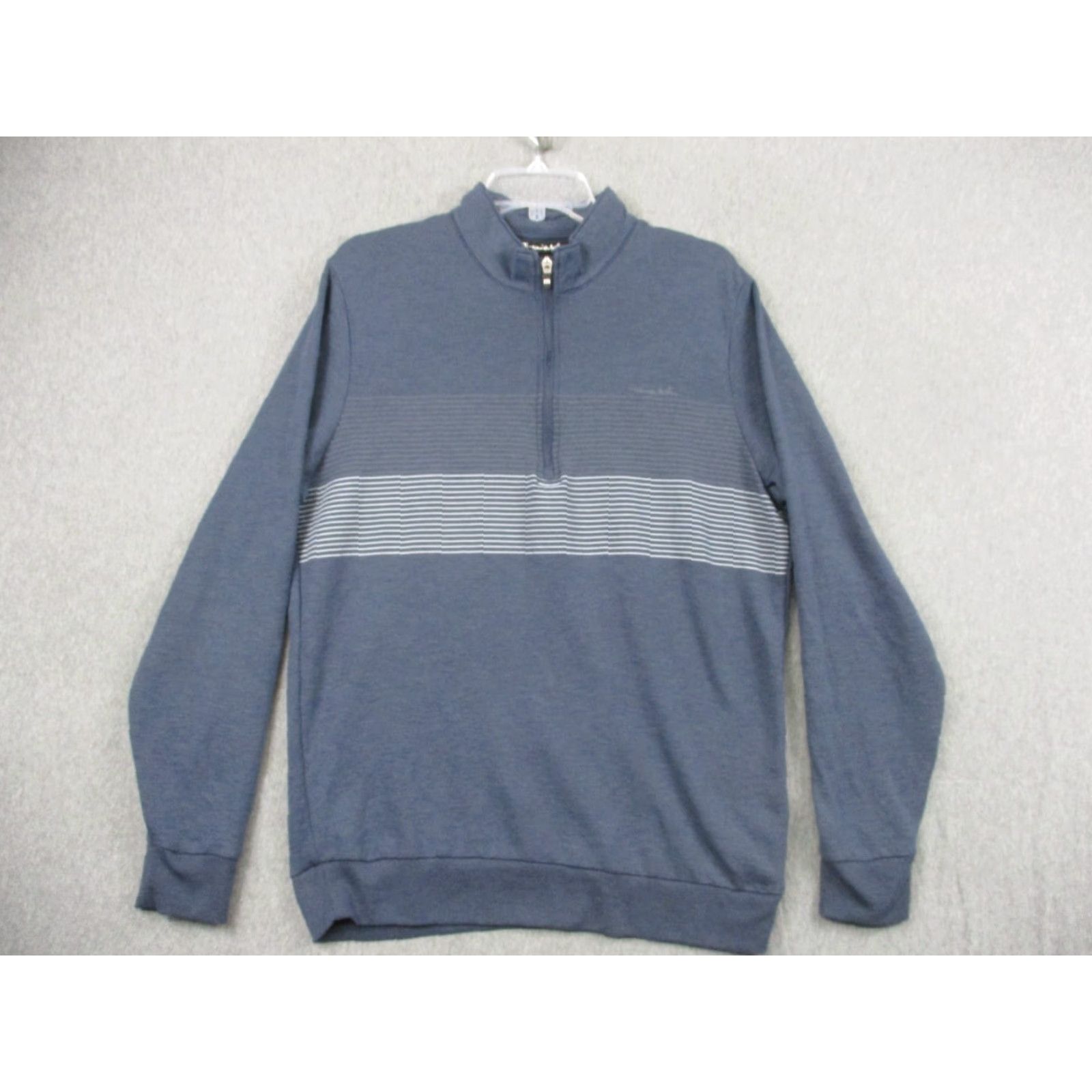 TravisMathew Travis Mathew Sweater Men Medium Pullover Navy Stripe Size US M / EU 48-50 / 2 - 2 Thumbnail